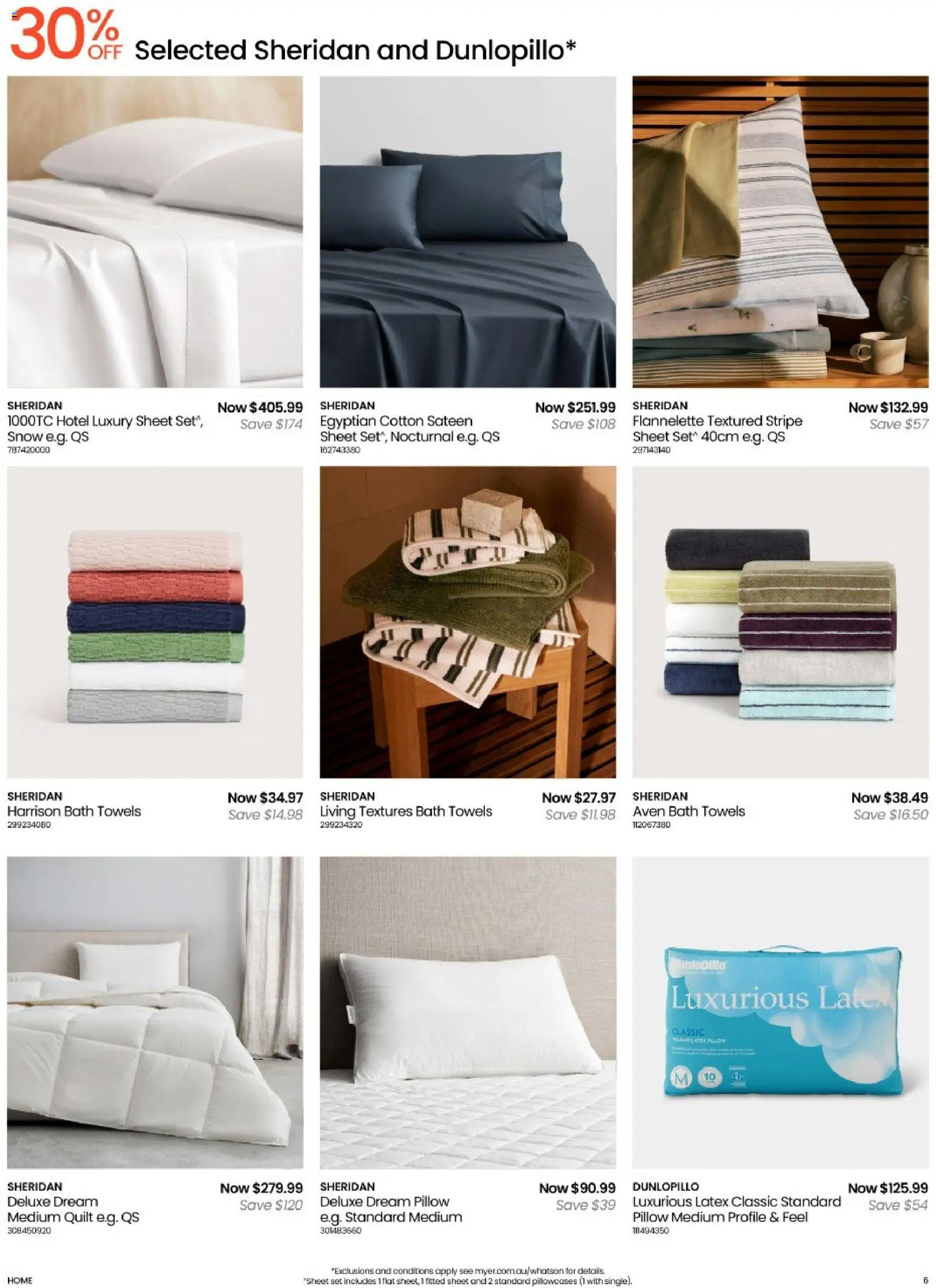 Myer catalogue - valid from 05.05.2026 | Page: 6 | Products: Bath, Towels, Pillow