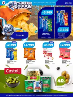 Vista previa Vital - Ofertas válido desde el 22/06/2026 | Página: 20 | Productos: Aceitunas, Queso, Jamón, Papas fritas