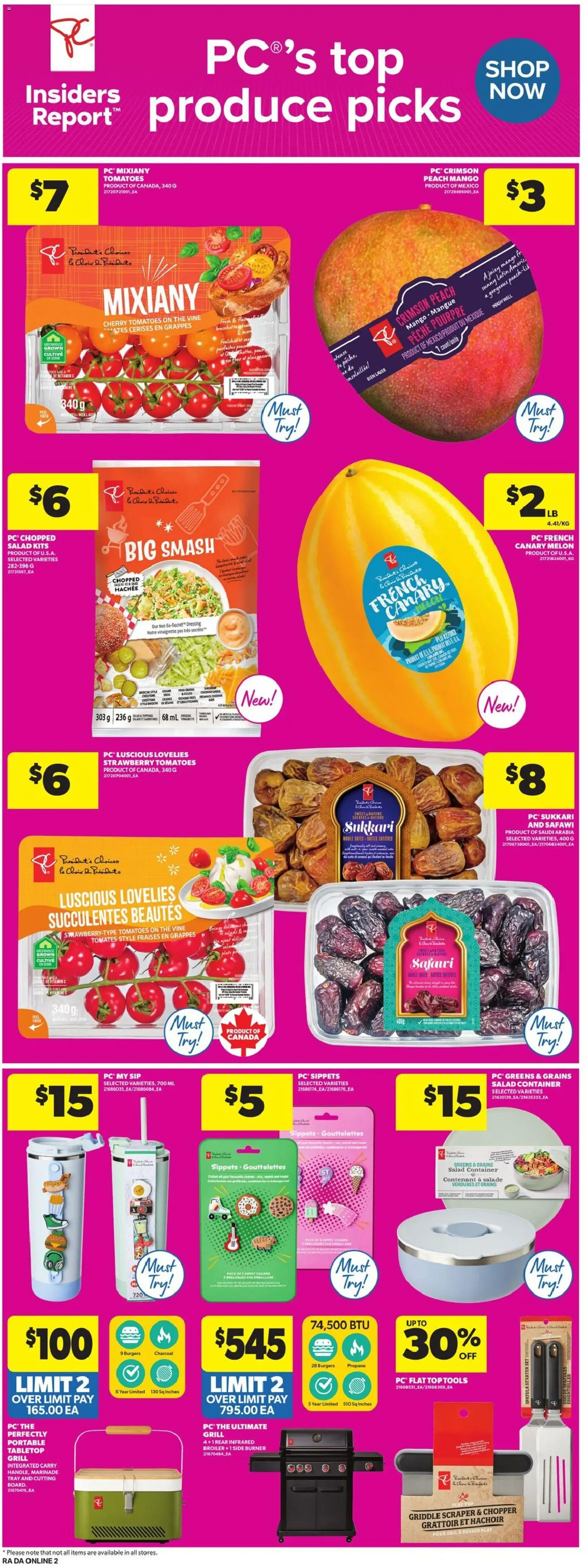 Atlantic Superstore flyer valid from 11.06.2026 | Page: 11 | Products: Salad, PC, Grill, Tomatoes