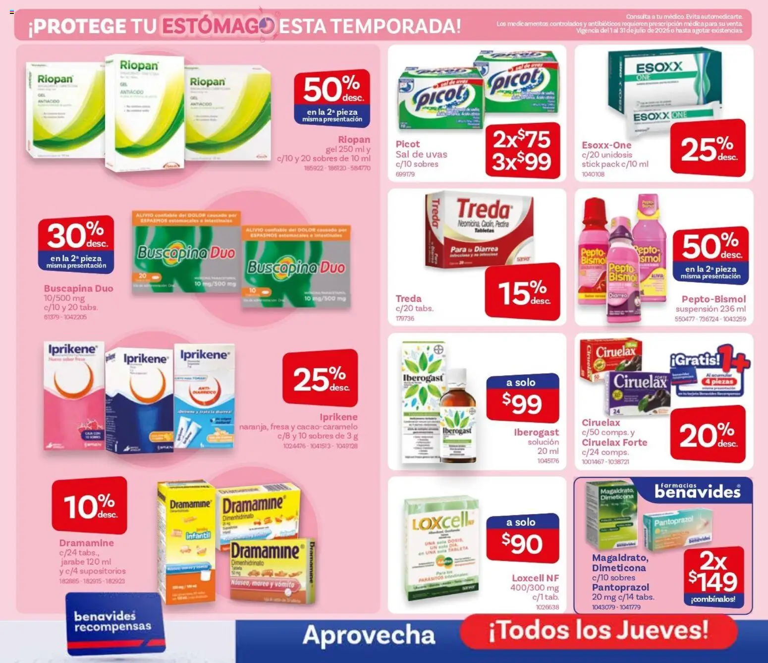 Nuevas ofertas de Farmacia Benavides válidas en toda la República Mexicana desde el 01/07/2026. ¡Encuentra las mejores ofertas en Farmacia Benavides catálogo! | Página: 4