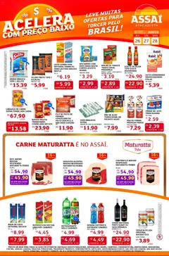 Assaí Atacadista ofertas - SP - Pré-Visualização do folheto da loja Assaí Atacadista, válido de 26/06/2026 | Página: 1 | Produtos: Contra filé, Baixo, Bebida, Azeite