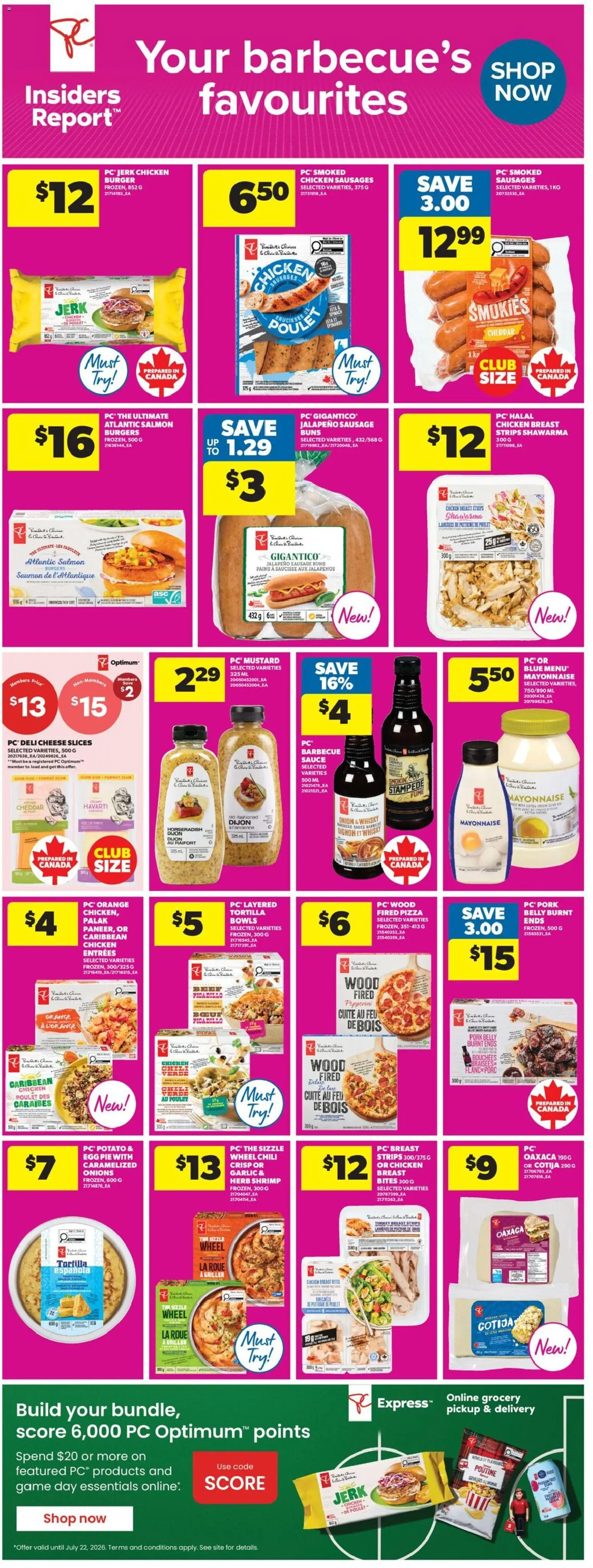 Real Canadian Superstore flyer valid from Jul 2, 2026 | Page: 9 | Products: Turkey, Game, Cheese, Beer