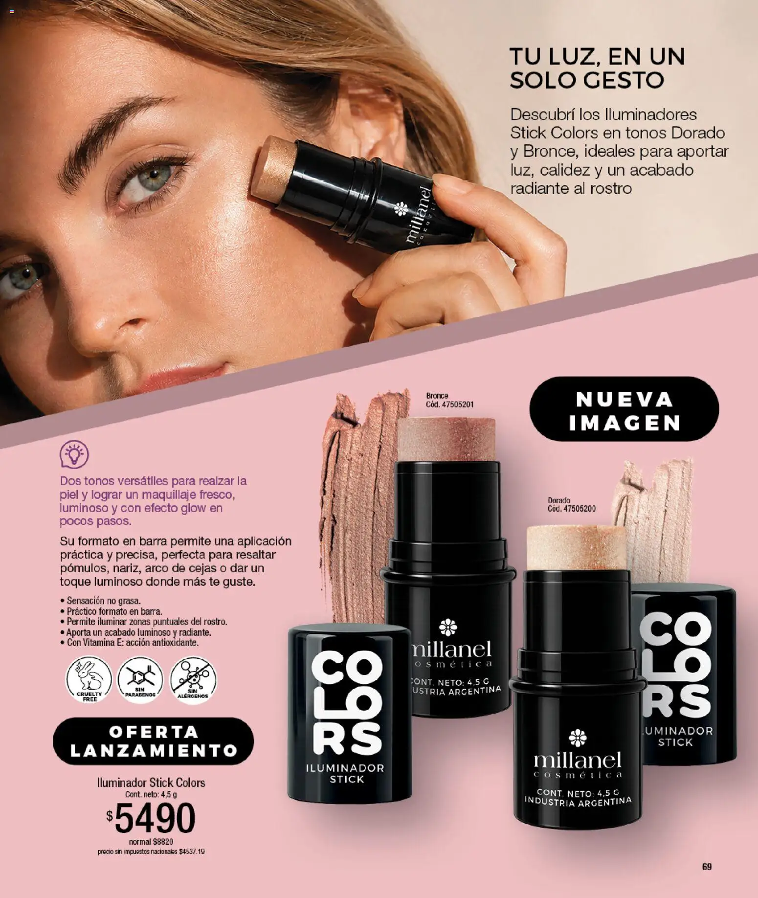 Millanel catálogo │ válido desde el 14/09/2026 | Página: 69 | Productos: Maquillaje, Iluminador, Té, Radiante