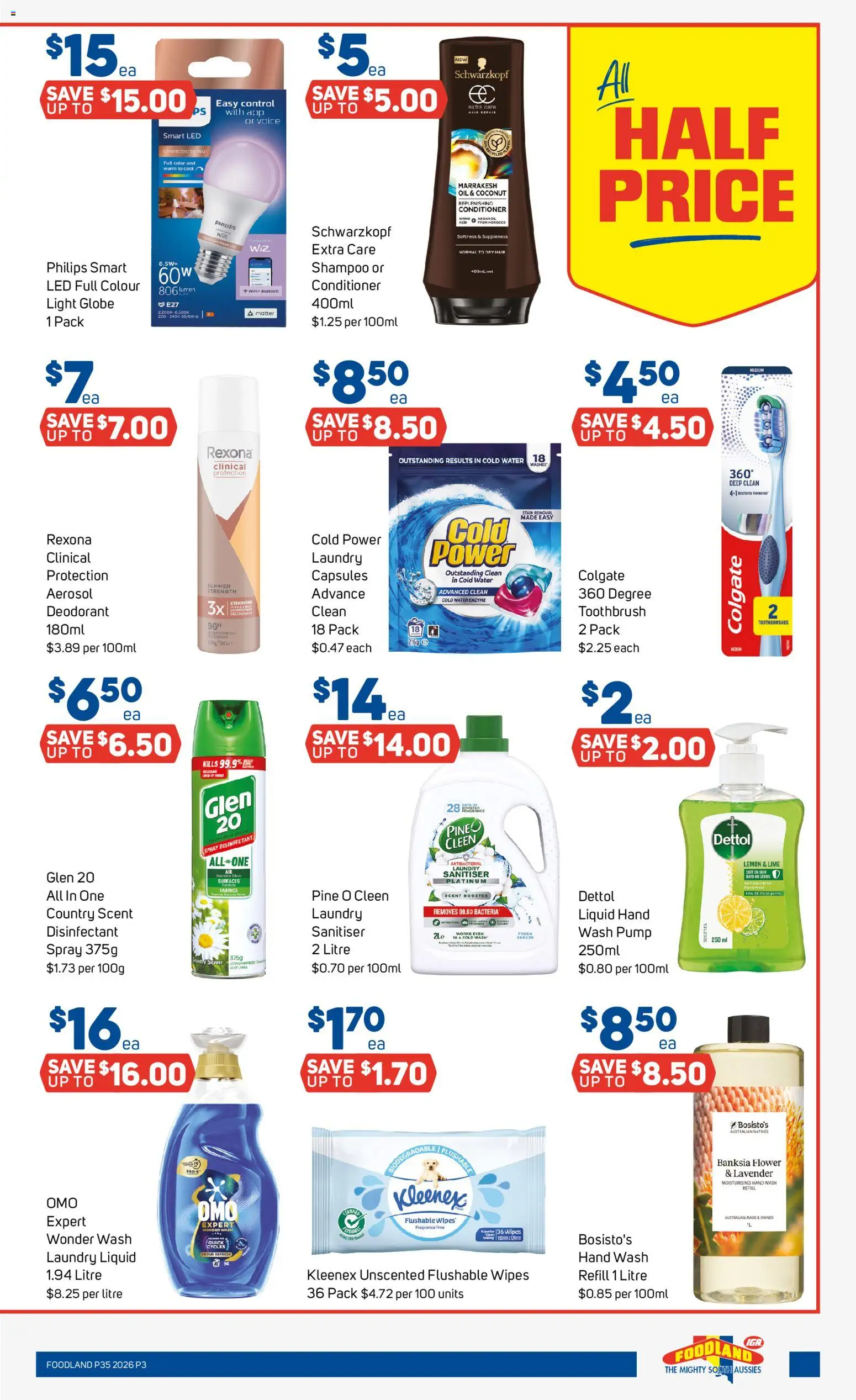 Foodland catalogue - valid from 25/08/2026 | Page: 3 | Products: Fragrance, Shampoo, Deodorant, Coconut