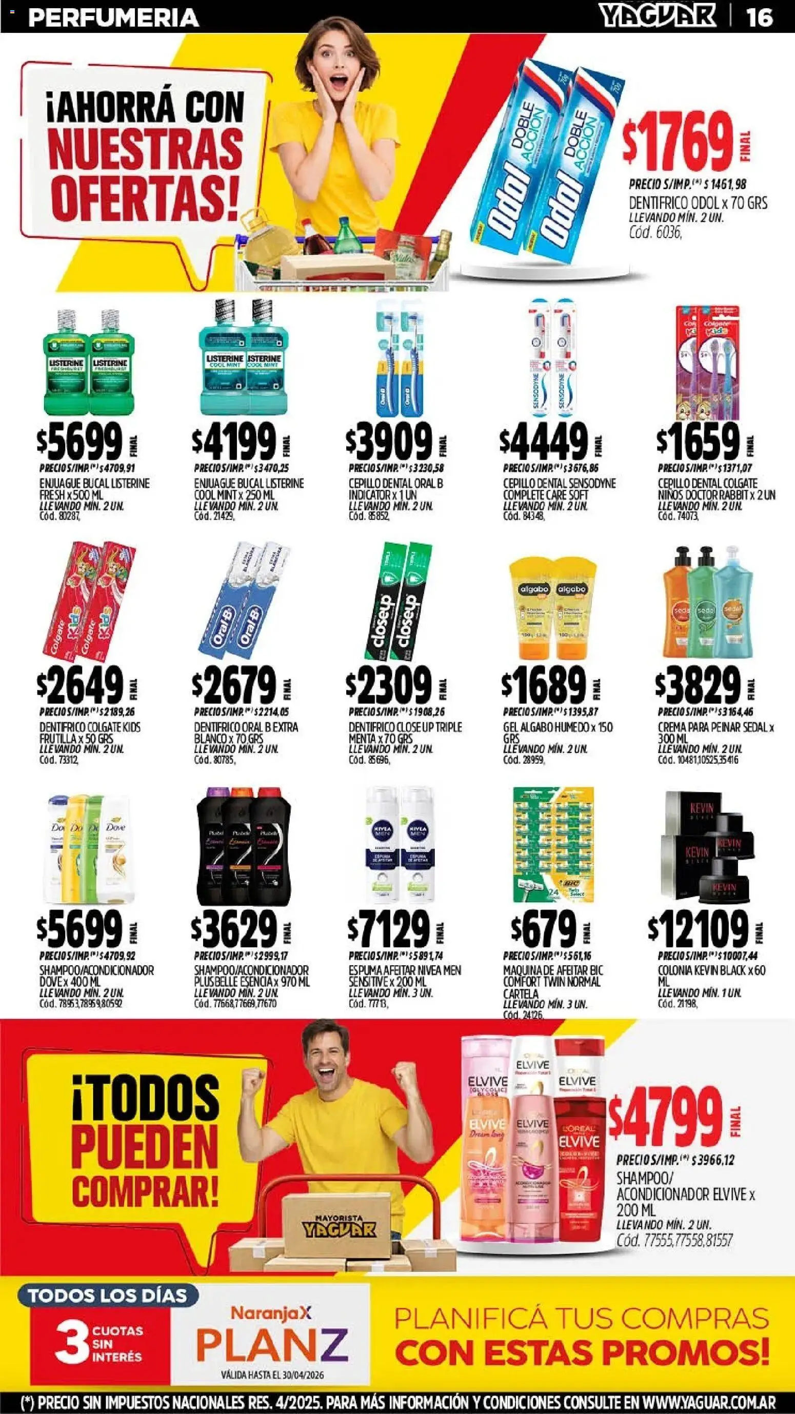 Yaguar - Oferta Semanal Neuquen │ válido desde el 11.05.2026 | Página: 16 | Productos: Frutilla, Enjuague bucal, Espuma, Crema