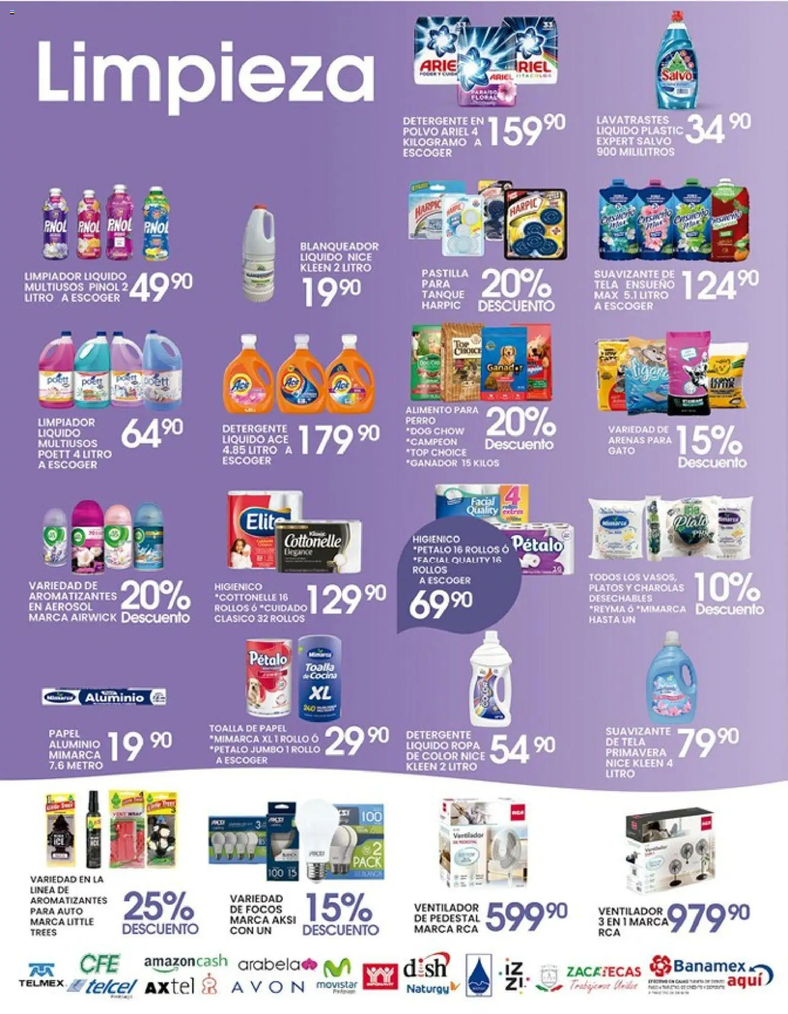 Nuevas ofertas de Alsuper válidas en toda la República Mexicana desde el 14/04/2026. ¡Encuentra las mejores ofertas en Alsuper folleto Calera! | Página: 5 | Productos: Ventilador, Ropa, Top, Polvo