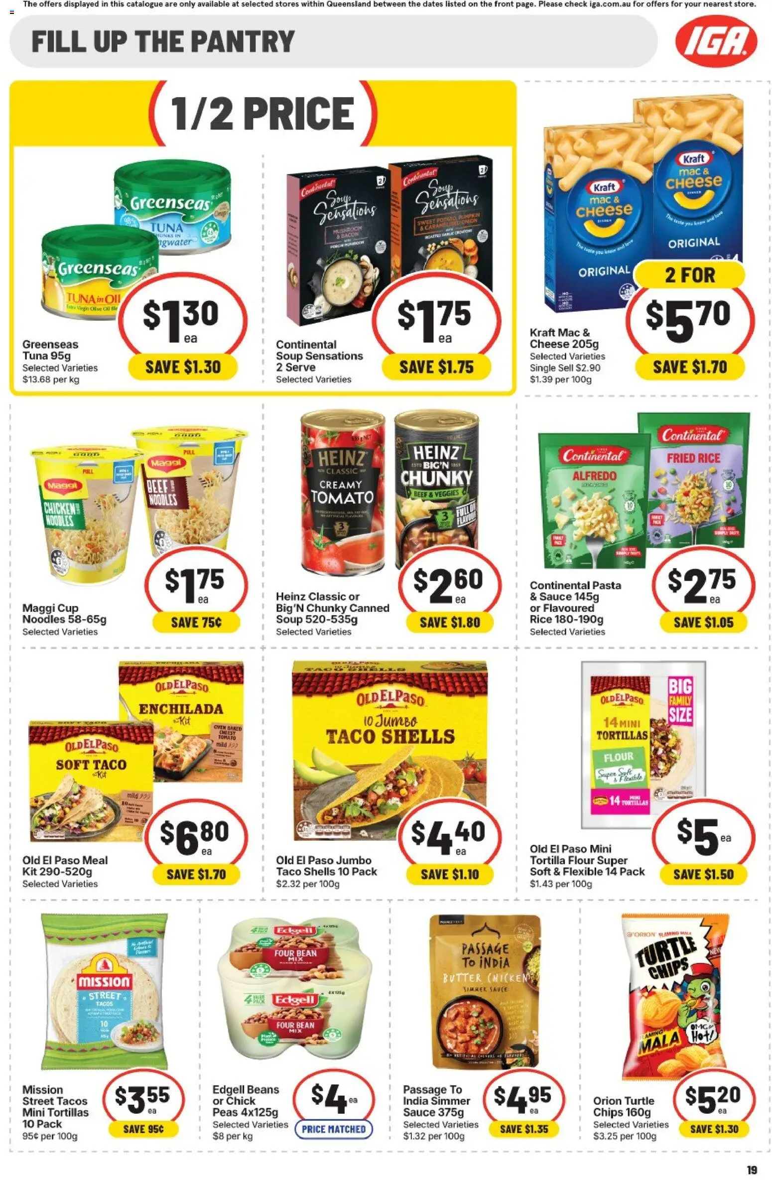 IGA catalogue - valid from 15/07/2026 | Page: 19 | Products: Gate, Butter, Oats, Cereal