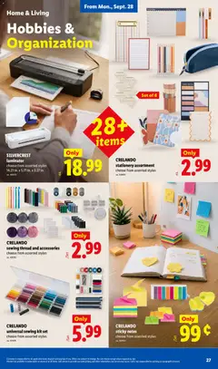 Preview of Lidl weekly ads valid from 09/23/2026 | Page: 27