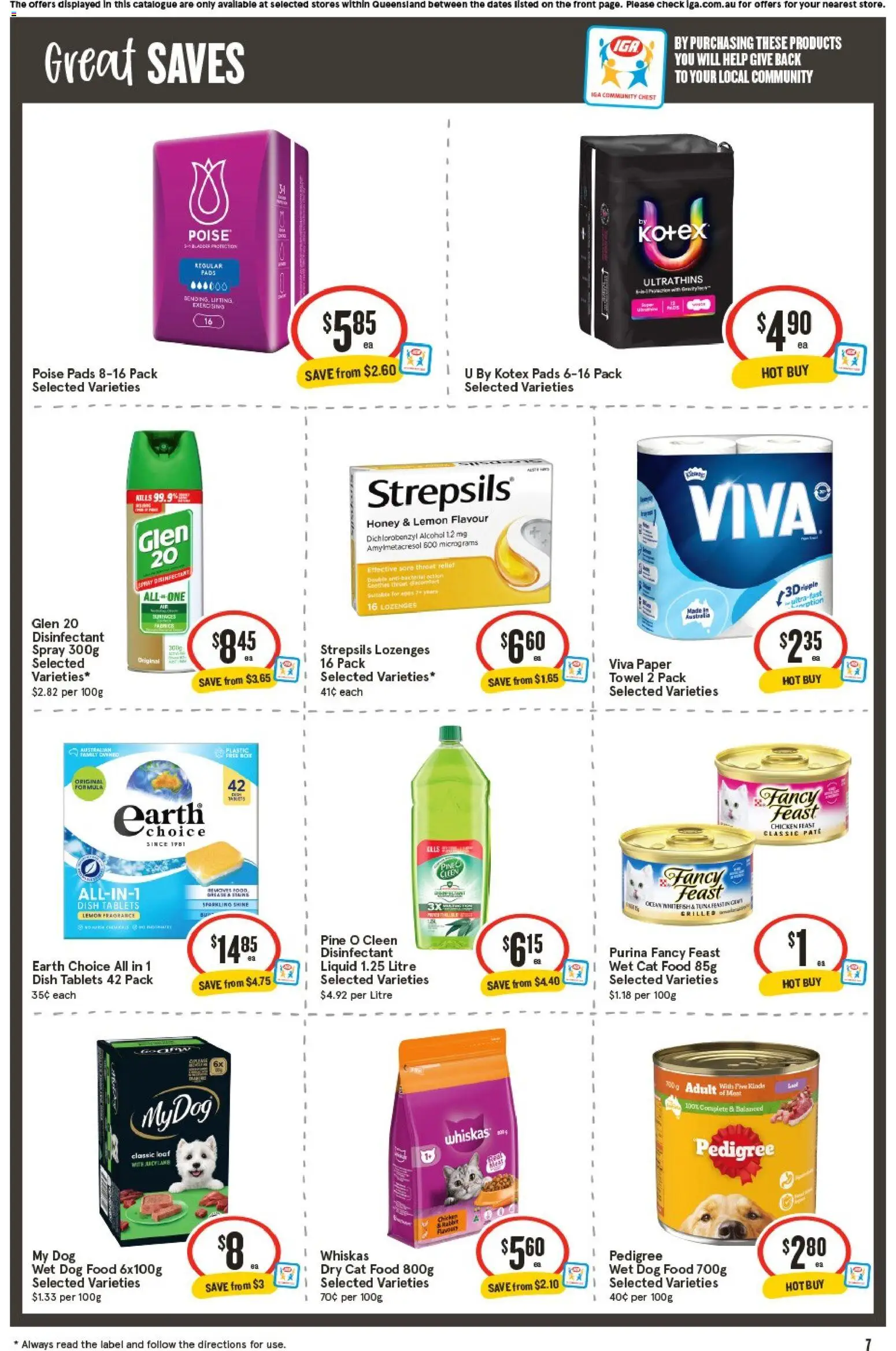 IGA catalogue - valid from 05/08/2026 | Page: 8 | Products: Honey, Chicken, Dog food, Tablets