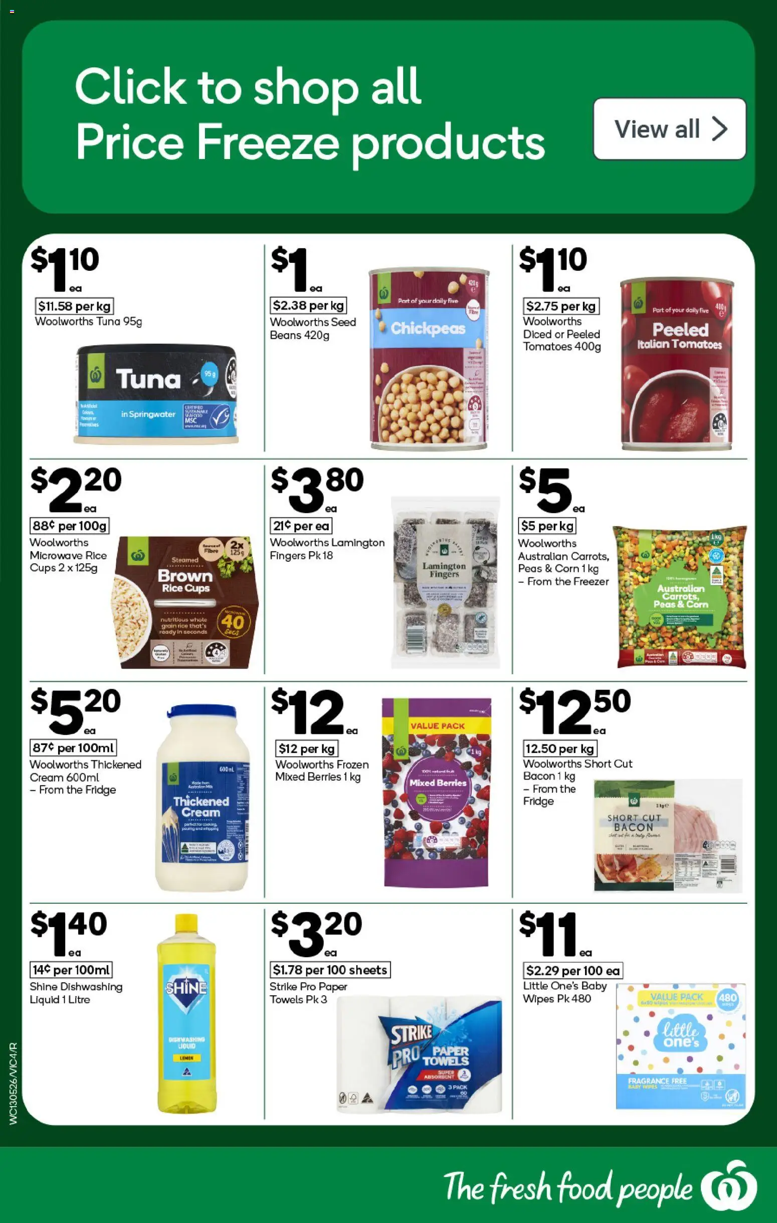 Woolworths catalogue - valid from 13.05.2026 | Page: 4 | Products: Cups, Bacon, Cream, Microwave