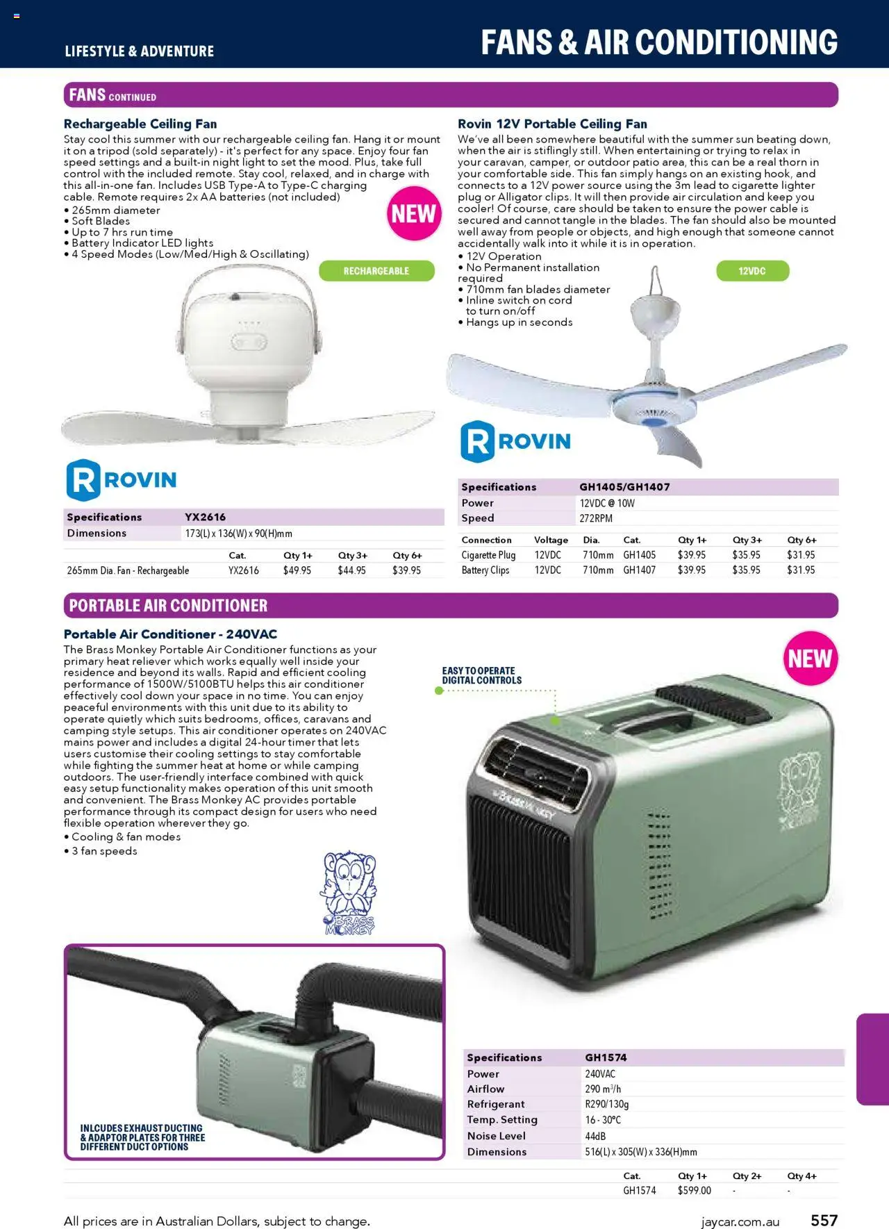 Jaycar catalogue - valid from 09/07/2025 | Page: 557 | Products: Adaptor, Digital, Cable, Fan