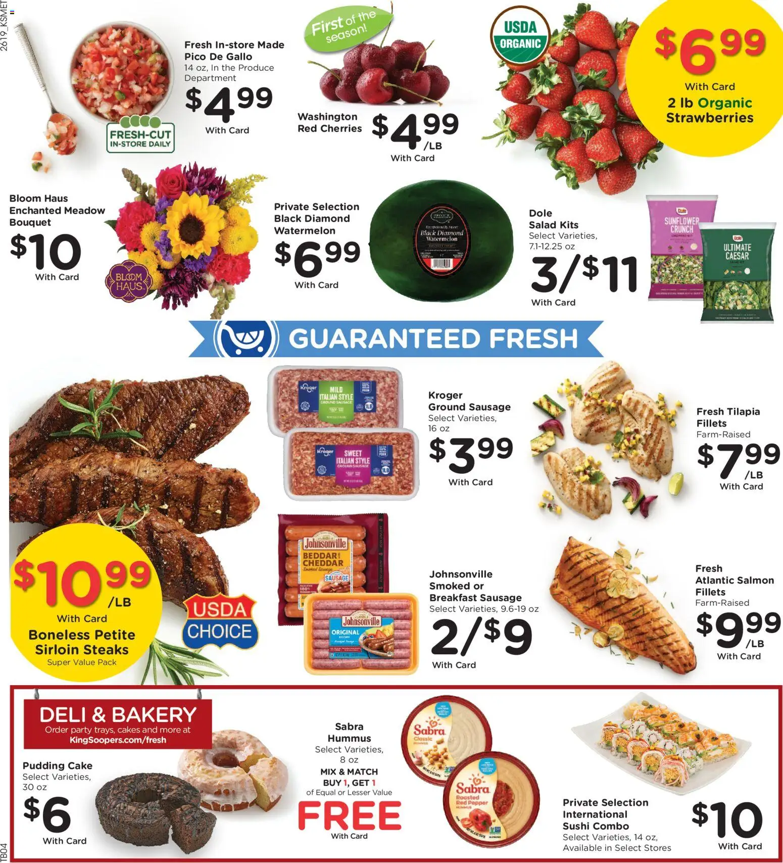 King Soopers Weekly Ad - valid from 10.06.2026 | Page: 11 | Products: Strawberries, Salad, Pepper, Watermelon