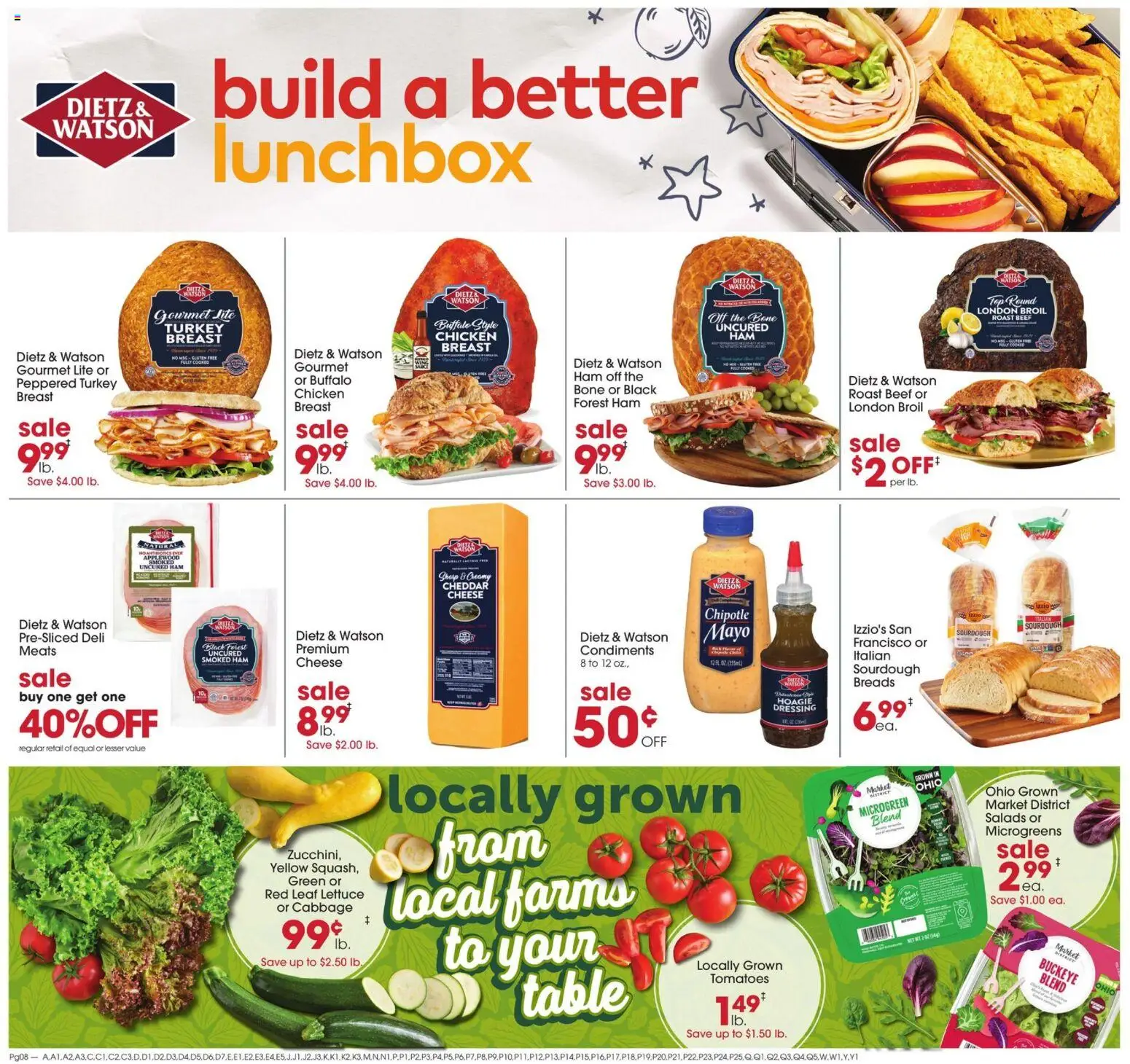 Giant Eagle Weekly Ad - valid from 08/27/2026 | Page: 6 | Products: Lettuce, Tomatoes, Cabbage, Lunchbox