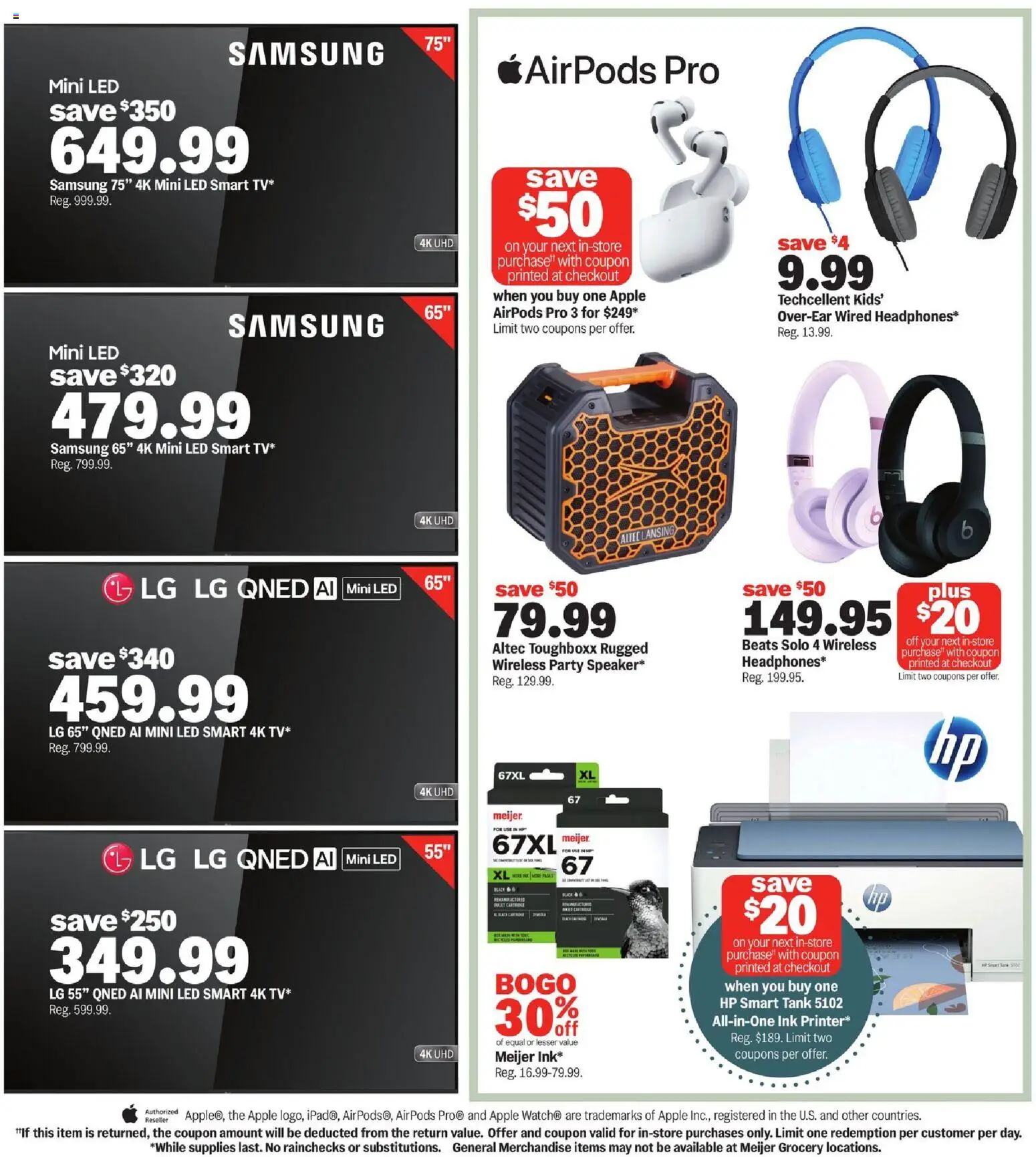 Meijer Good Life Quality Real Low Prices - valid from 08/19/2026 | Page: 7 | Products: Ink