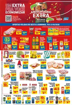 Extra ofertas Fim de semana Mercado - Pré-Visualização do folheto da loja Extra, válido de 19.06.2026