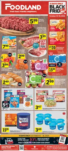 Preview of Foodland weekly flyer / circulaire from shop Foodland valid from Oct 15, 2026