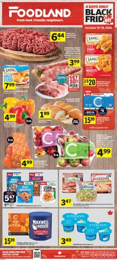 Preview of Foodland weekly flyer / circulaire from shop Foodland valid from Oct 15, 2026
