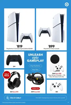 Preview of Target catalogue - valid from 25/06/2026 | Page: 47 | Products: Controller, Digital, Playstation, Xbox