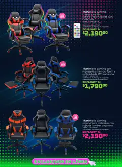 Vista previa de Soriana Central Gamer Exclusivo en línea, nuevo folleto de la tienda, válido en México a partir del 13/08/2026 | Página: 5 | Productos: Luz LED, Silla, Brillo, Té