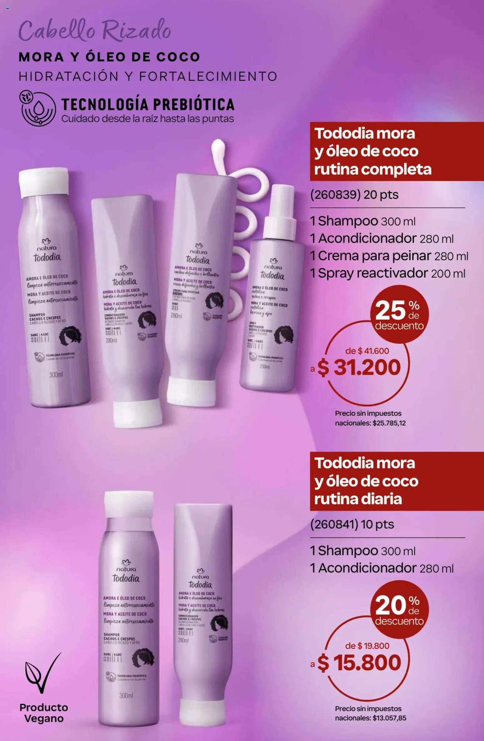 Catálogo Natura Ciclo 10 │ válido desde el 30/06/2026 | Página: 277 | Productos: Aceite, Shampoo, Acondicionador, Crema