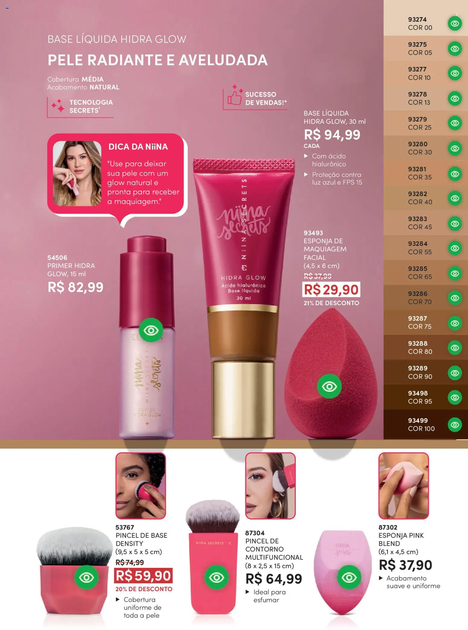 Eudora Folheto - válido de 01.04.2026 | Página: 31 | Produtos: Pincel, Esponja, Multifuncional, Base