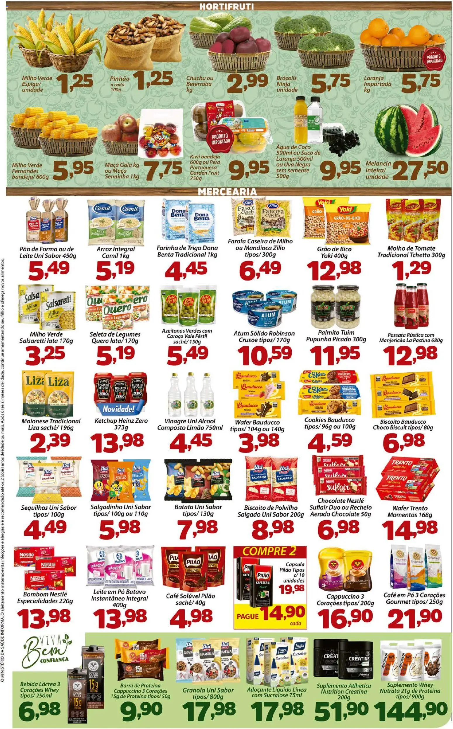 Confiança Folheto - válido de 30/06/2026 | Página: 2 | Produtos: Manjericão, Suco, Arroz, Farofa