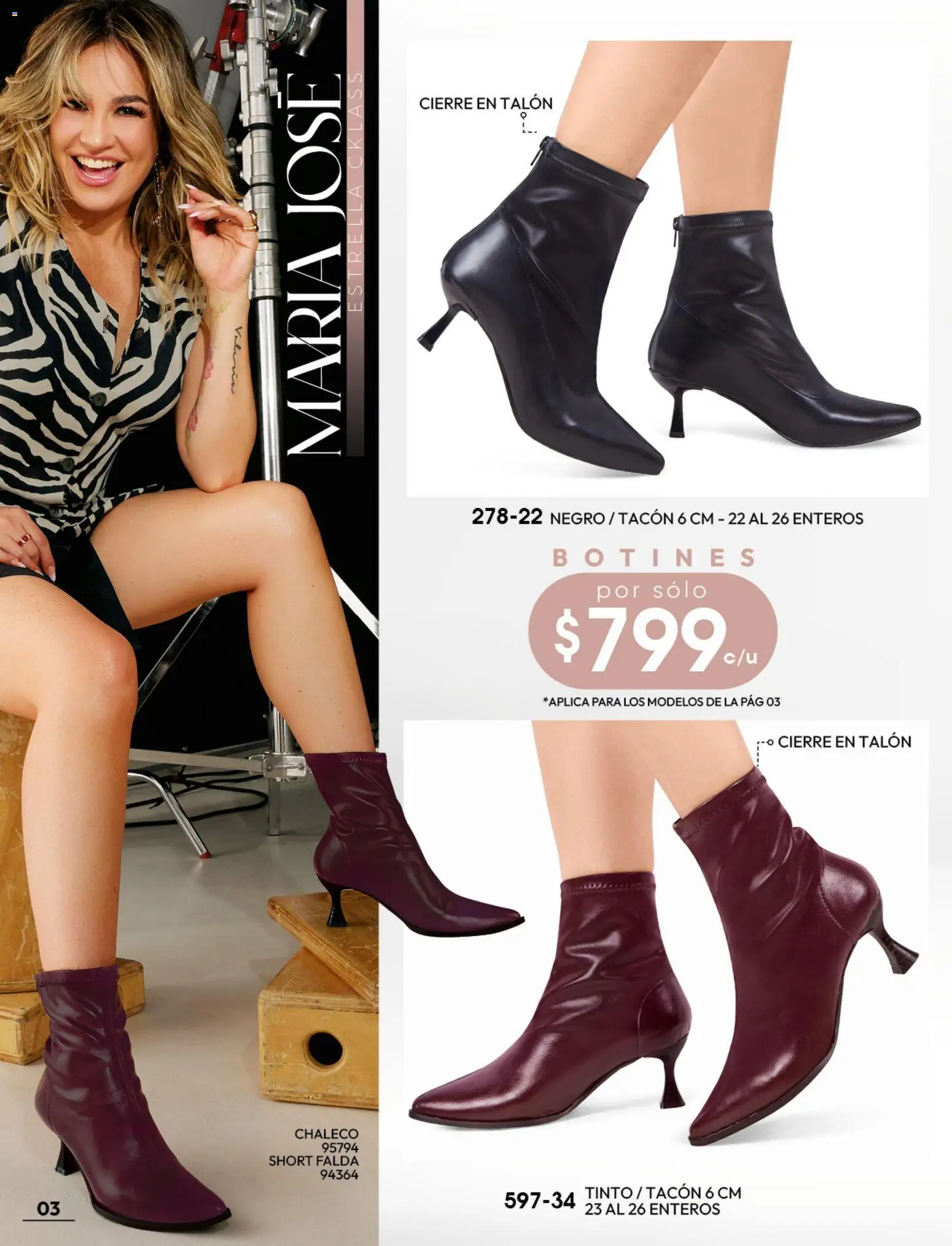 Nuevas ofertas de Cklass válidas en toda la República Mexicana desde el 08/07/2026. ¡Encuentra las mejores ofertas en Cklass catálogo Botas y botines! | Página: 4 | Productos: Chaleco, Falda, Short, Botines