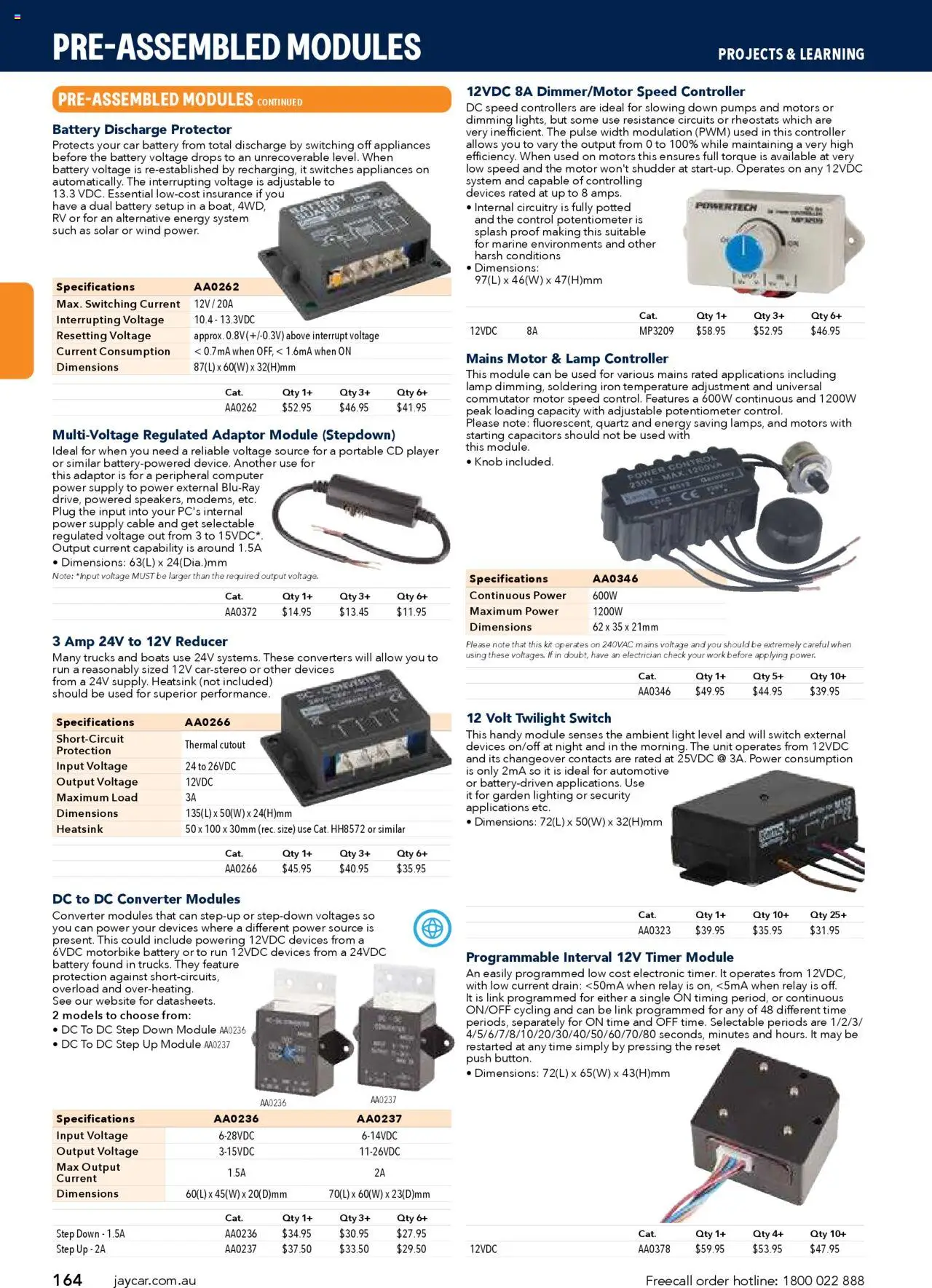 Jaycar catalogue - valid from 09/07/2025 | Page: 164 | Products: Adaptor, Computer, Portable, Timer