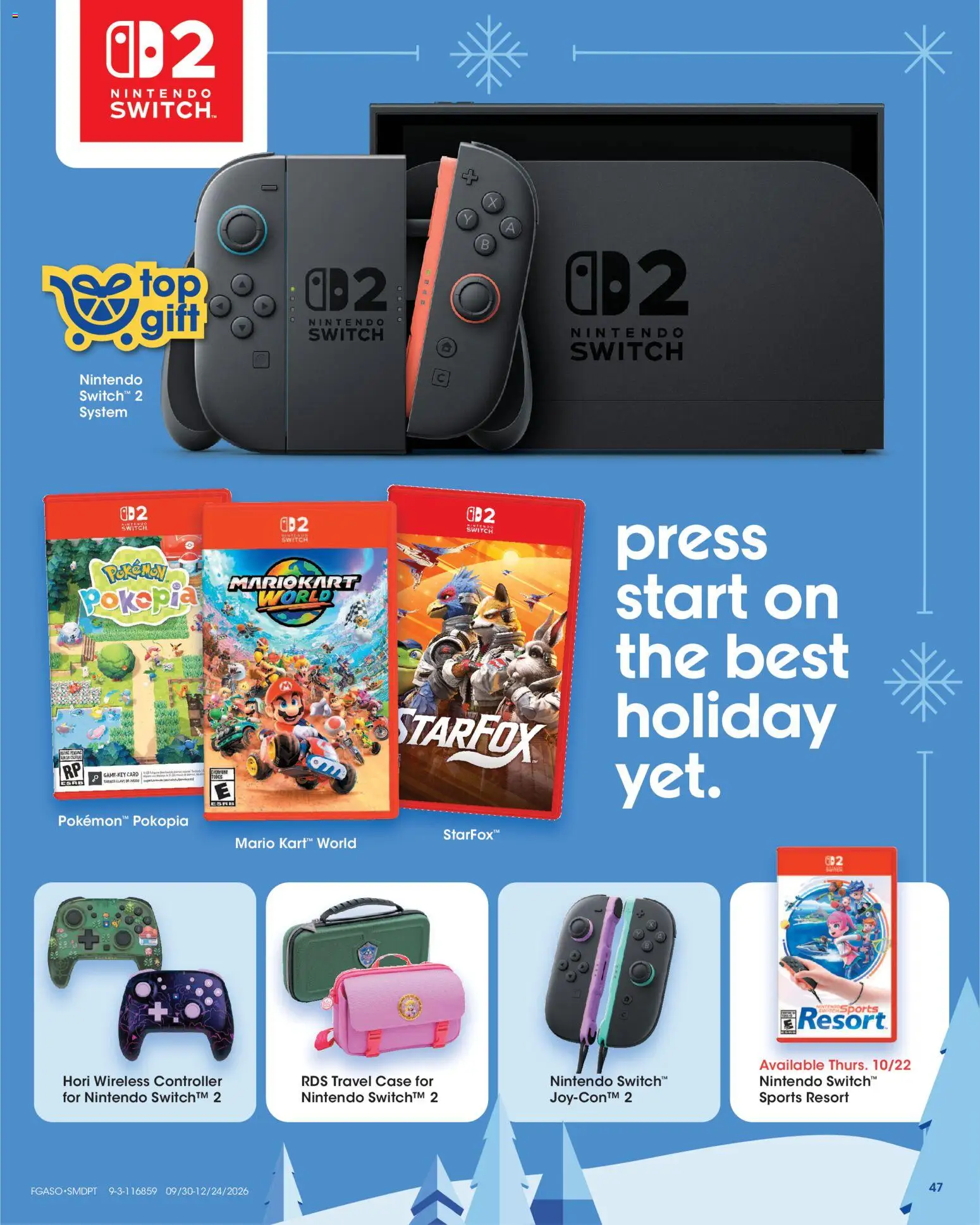 Fred Meyer Extra Ad - valid from 09/30/2026 | Page: 47 | Products: Nintendo Switch, Switch, Case, Nintendo