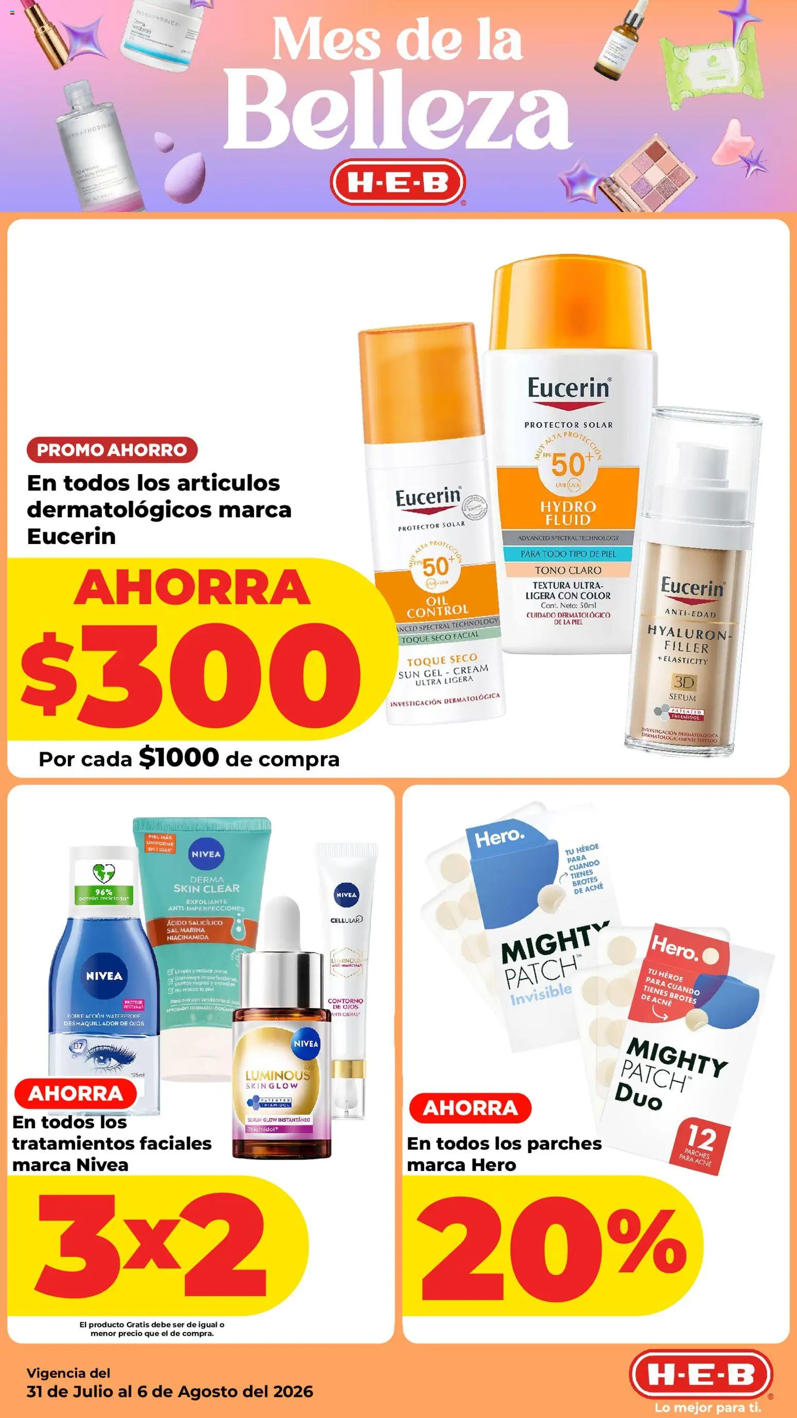 Nuevas ofertas de H-E-B válidas en toda la República Mexicana desde el 31/07/2026. ¡Encuentra las mejores ofertas en H-E-B folleto! | Página: 6 | Productos: Sal, Serum, Contorno, Uva