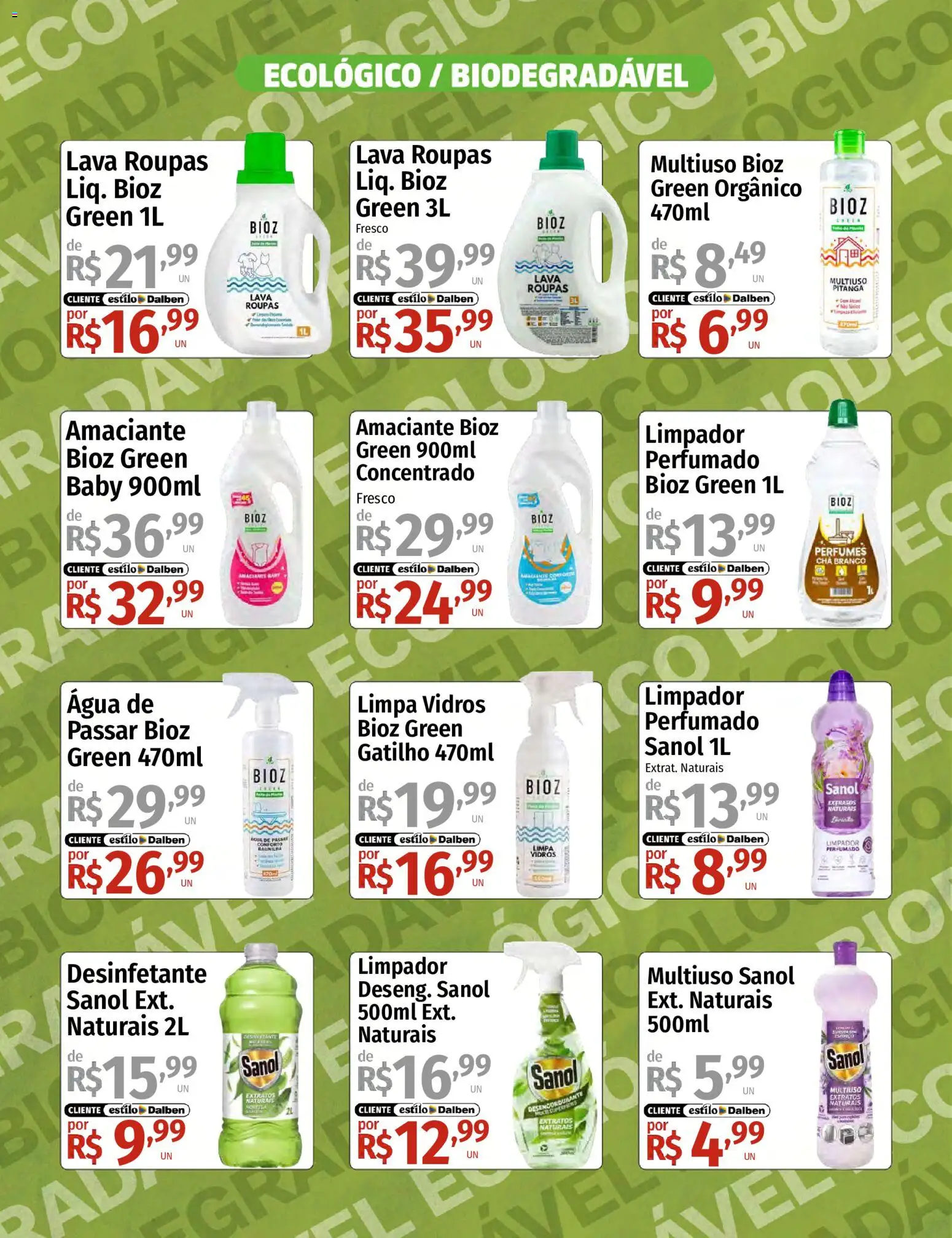 Supermercado Dalben Folheto - válido de 24/08/2026 | Página: 5 | Produtos: Baunilha, Água, Chá branco, Amaciante