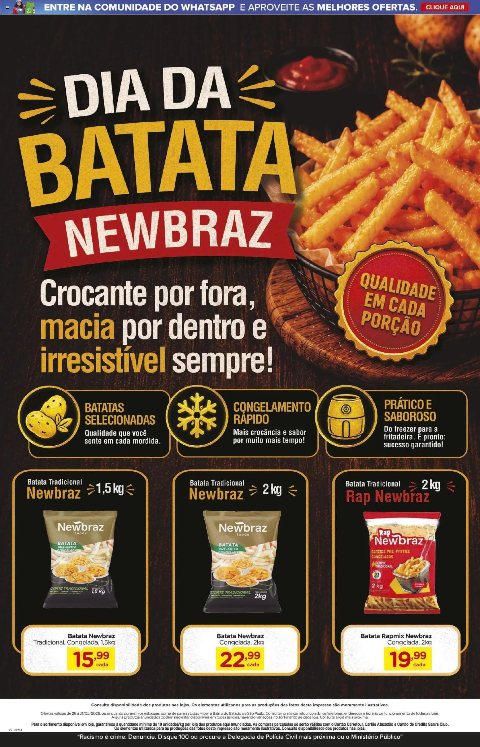 Carrefour Folheto - válido de 28.05.2026 | Página: 4 | Produtos: Freezer, Batata