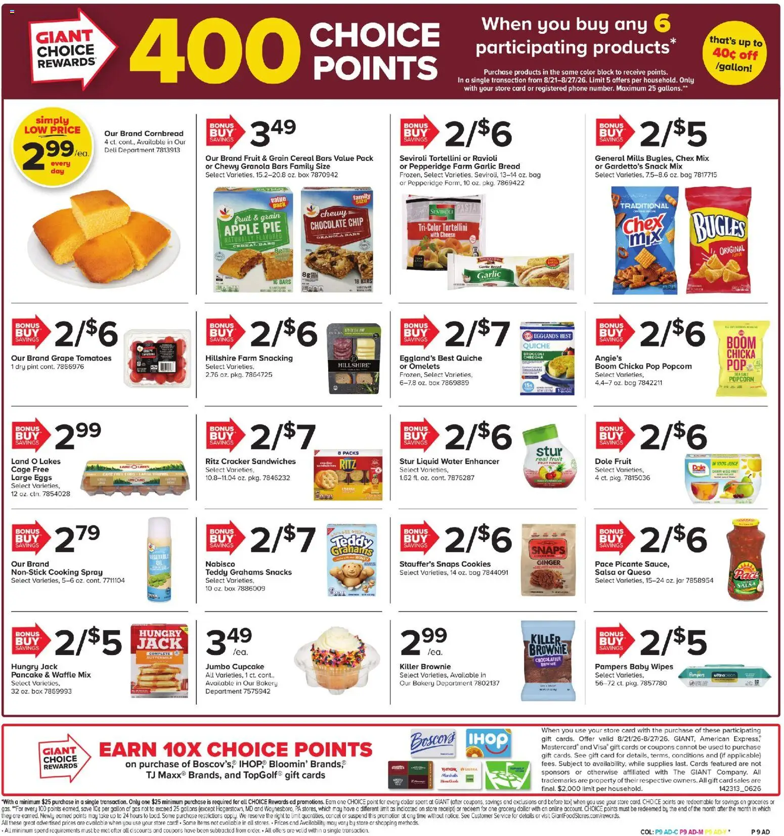 Giant Weekly Ad - valid from 08/21/2026 | Page: 7 | Products: Box, Cooking spray, Cupcake, Snacks