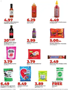 Preview of HyVee weekly ads valid from 09/21/2026 | Page: 25 | Products: Chocolate, Sauce, Garlic, Vanilla