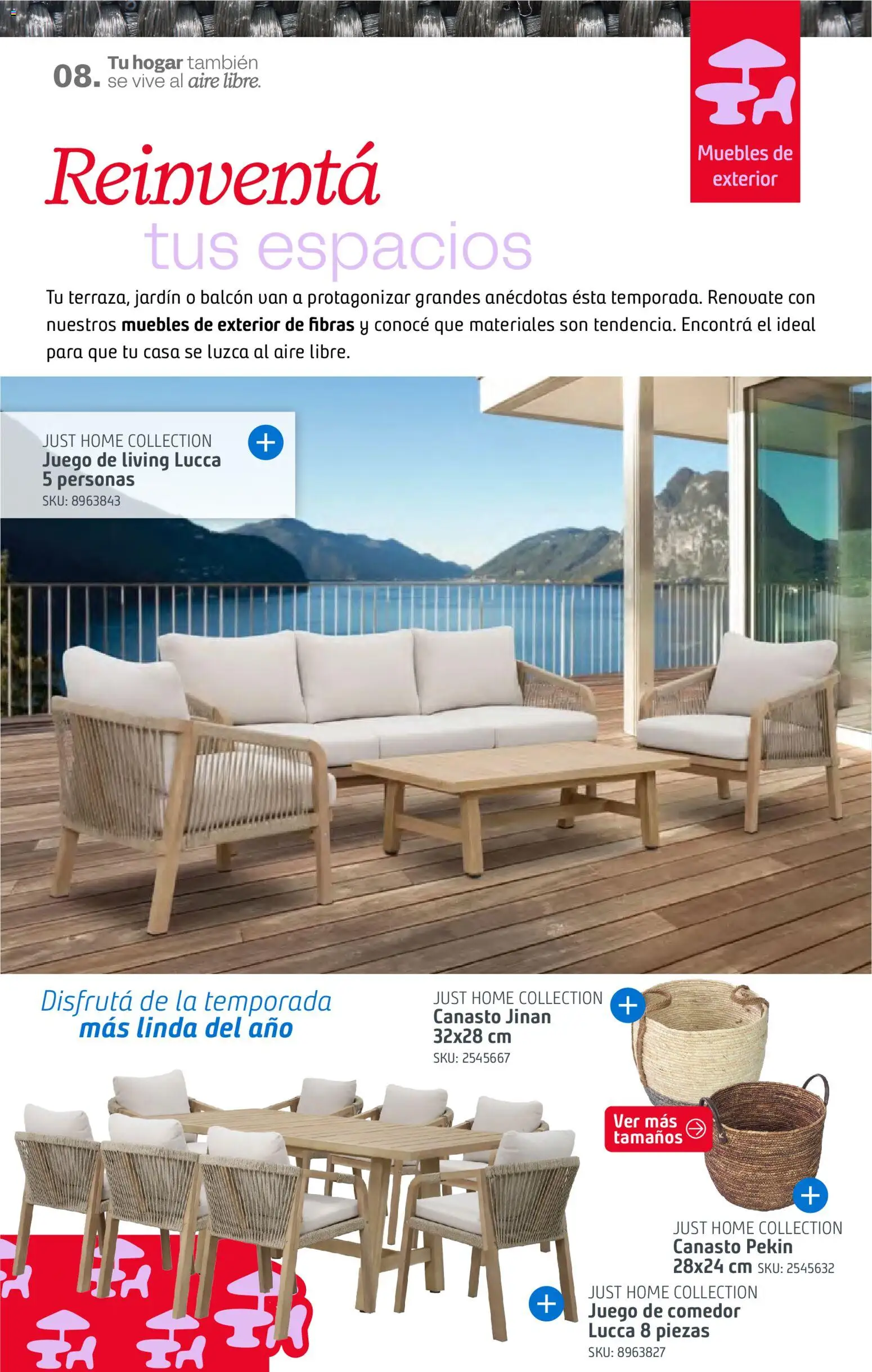 Sodimac - Catálogo Aire Libre │ válido desde el 14/09/2026 | Página: 8 | Productos: Juego de comedor, Living