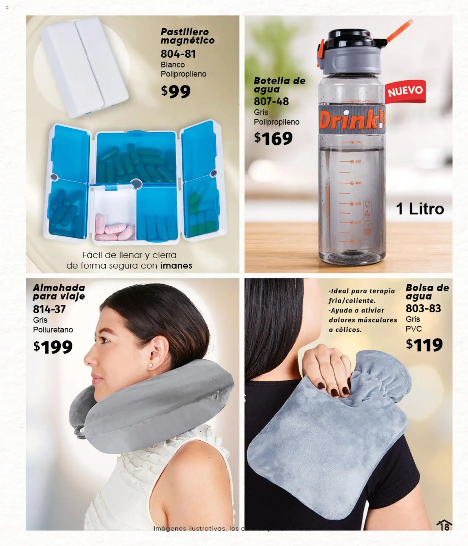 Nuevas ofertas de Cklass válidas en toda la República Mexicana desde el 11/09/2026. ¡Encuentra las mejores ofertas en Cklass catálogo Home Invierno! | Página: 19 | Productos: Bolsa, Agua, Botella, Pastillero