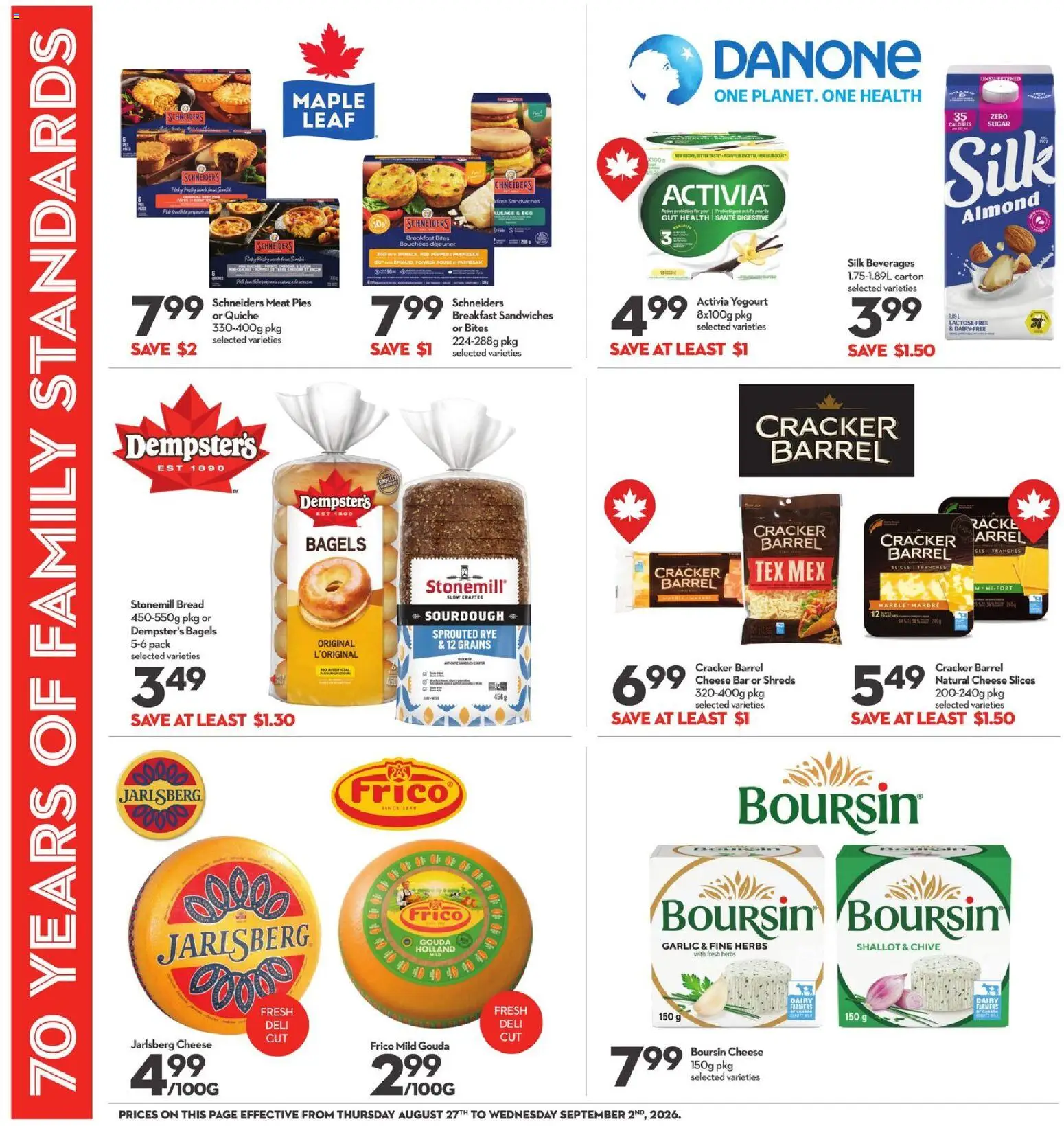 Longo's flyer valid from Sep 10, 2026 | Page: 10 | Products: Gouda, Grains, Meat, Bread