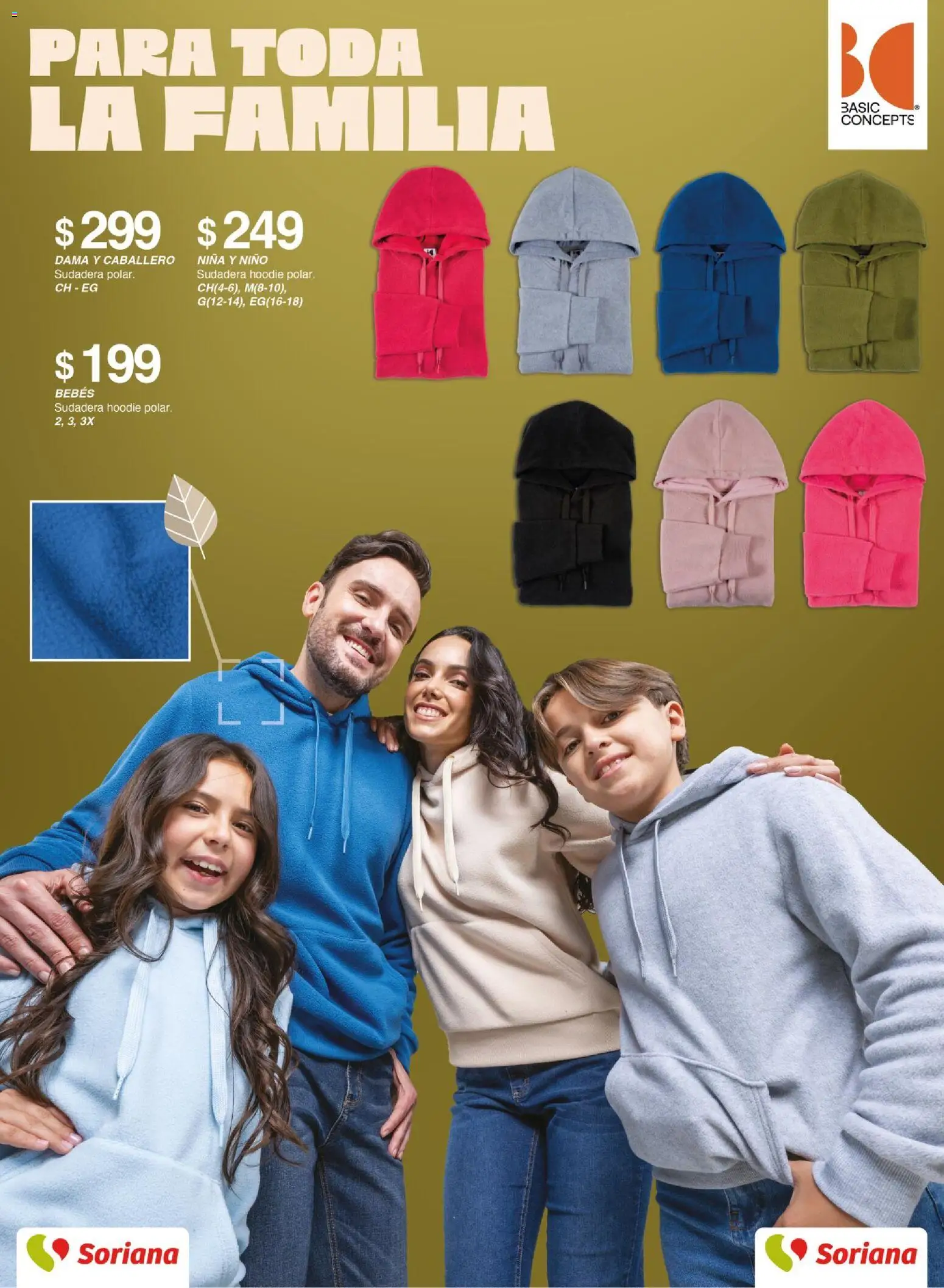 Nuevas ofertas de Soriana válidas en toda la República Mexicana desde el 30/09/2026. ¡Encuentra las mejores ofertas en Soriana catálogo otoño invierno! | Página: 4 | Productos: Sudadera