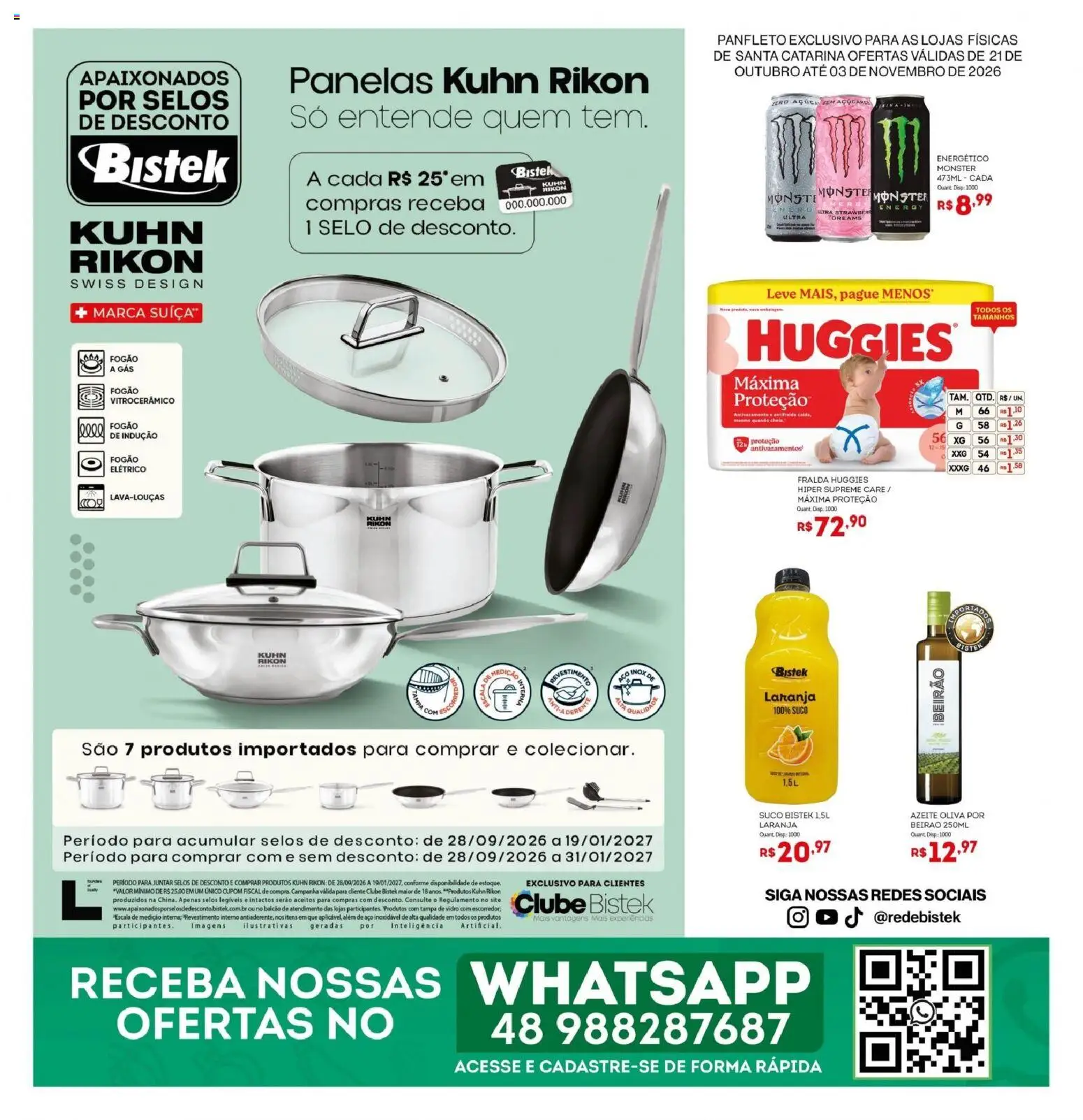Bistek Supermercados Folheto - válido de 21/10/2026 | Página: 1