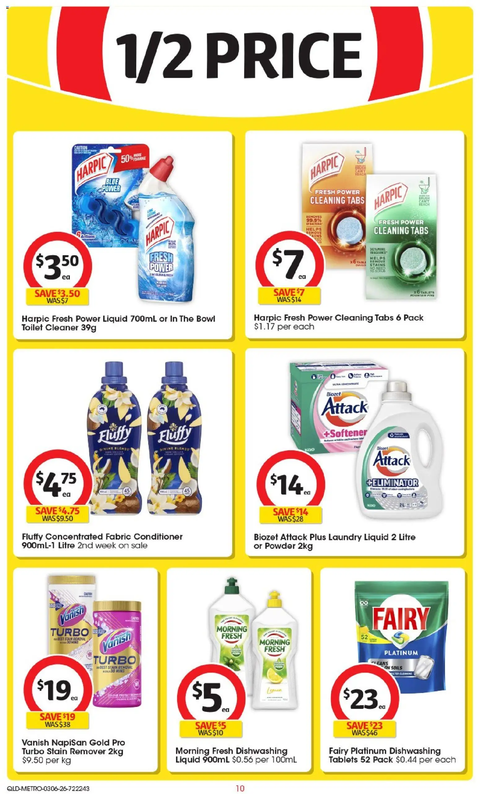 Coles catalogue - valid from 03.06.2026 | Page: 10 | Products: Table, Powder, Cleaner, Stain remover