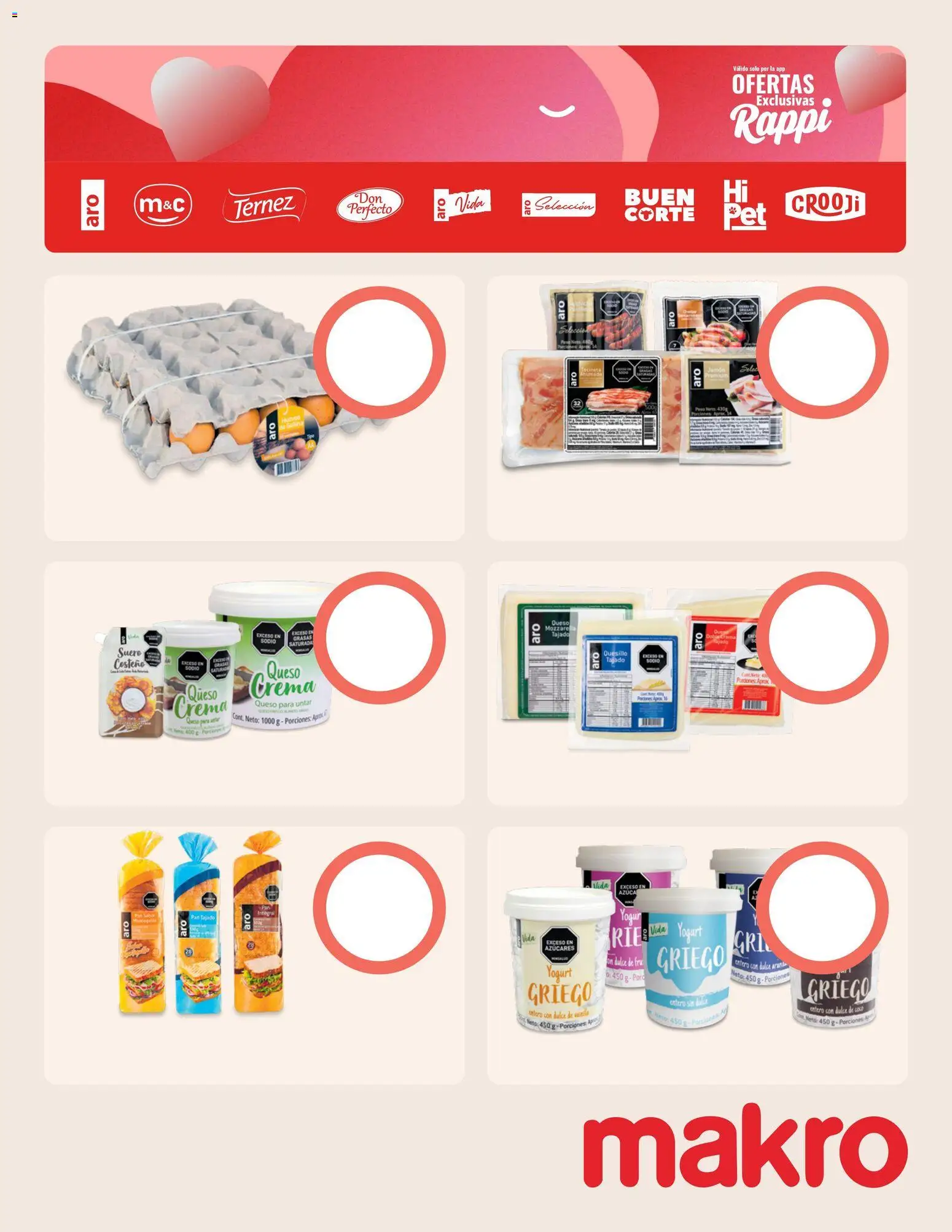 Makro revista - valida desde el 08.05.2026 | Página: 20 | Productos: Queso, Yogur, Pan, Jamón