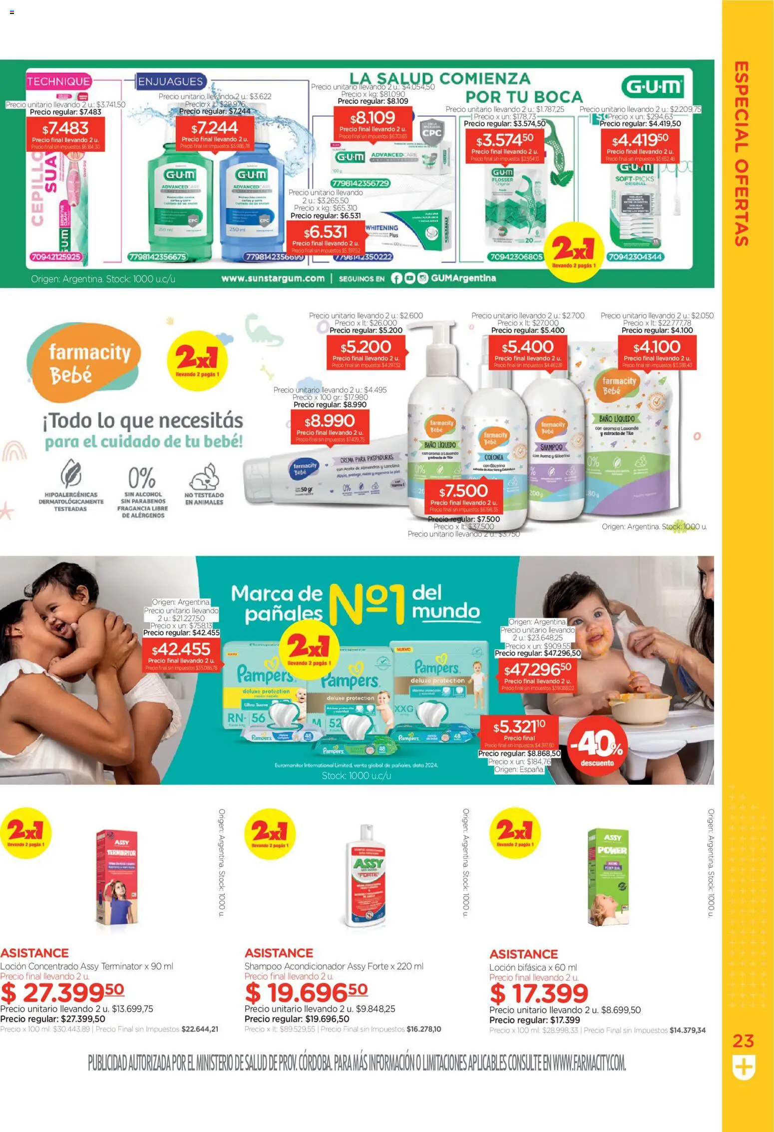 Farmacity catálogo │ válido desde el 02.06.2026 | Página: 23 | Productos: Fragancia, Cepillo, Shampoo, Loción