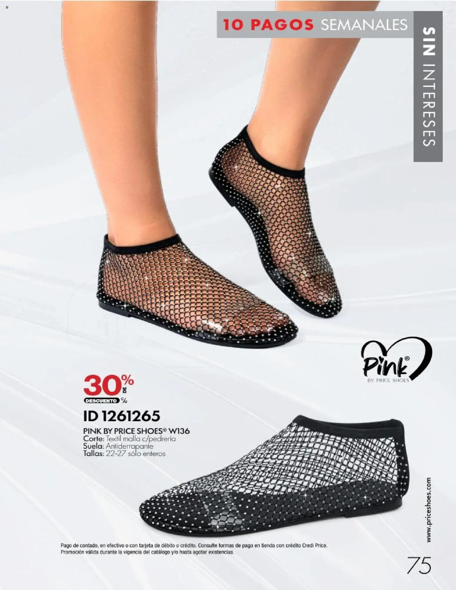 Nuevas ofertas de Price Shoes válidas en toda la República Mexicana desde el 28/10/2026. ¡Encuentra las mejores ofertas en Price Shoes catálogo 10 pagos sin intereses! | Página: 75