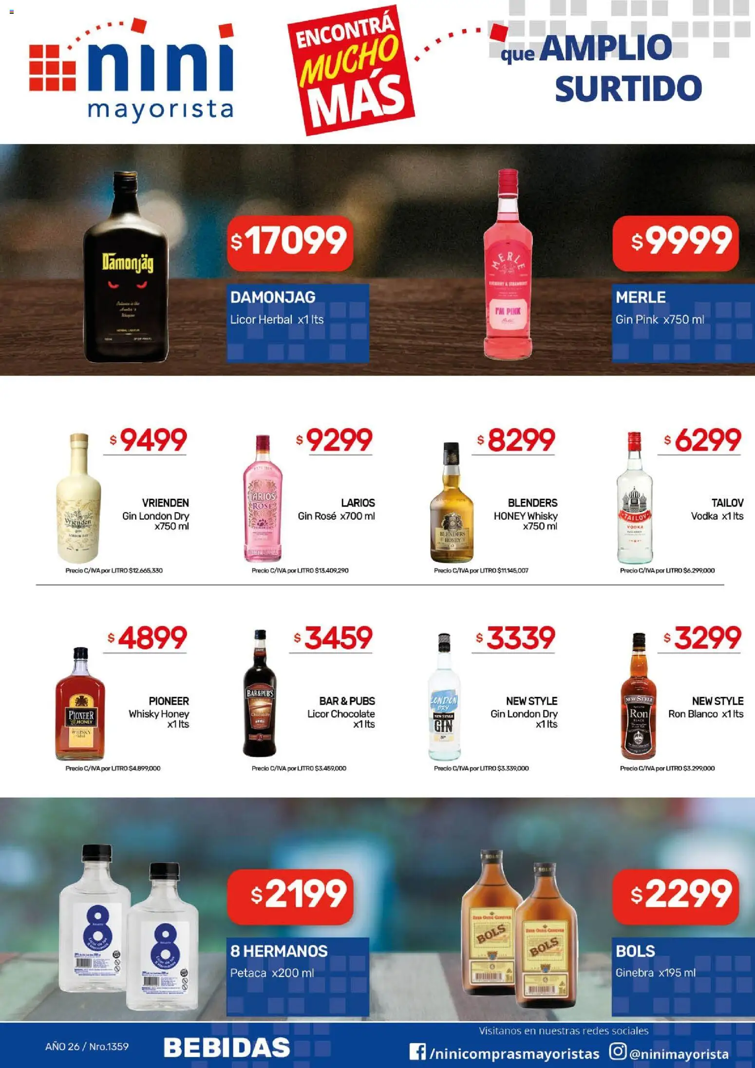 NINI Mayorista ofertas │ válido desde el 11.05.2026 | Página: 20 | Productos: Vodka, Whisky, Chocolate, Ginebra