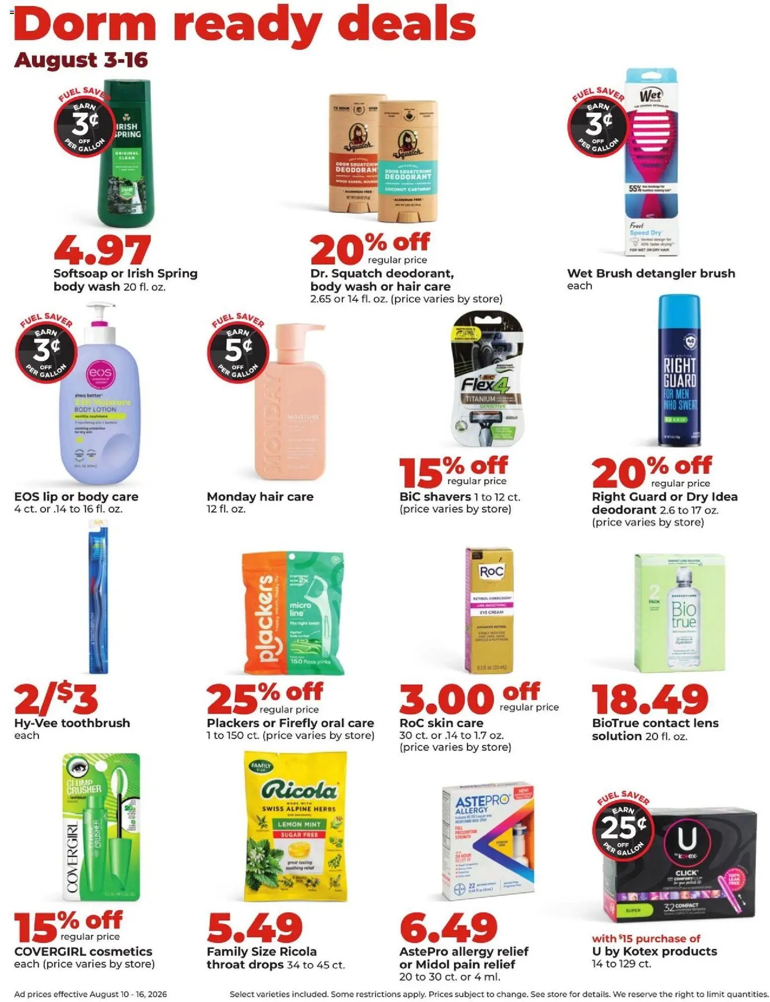 HyVee Weekly Ad - valid from 08/10/2026 | Page: 38 | Products: Deodorant, Herbs, Cream, Coconut