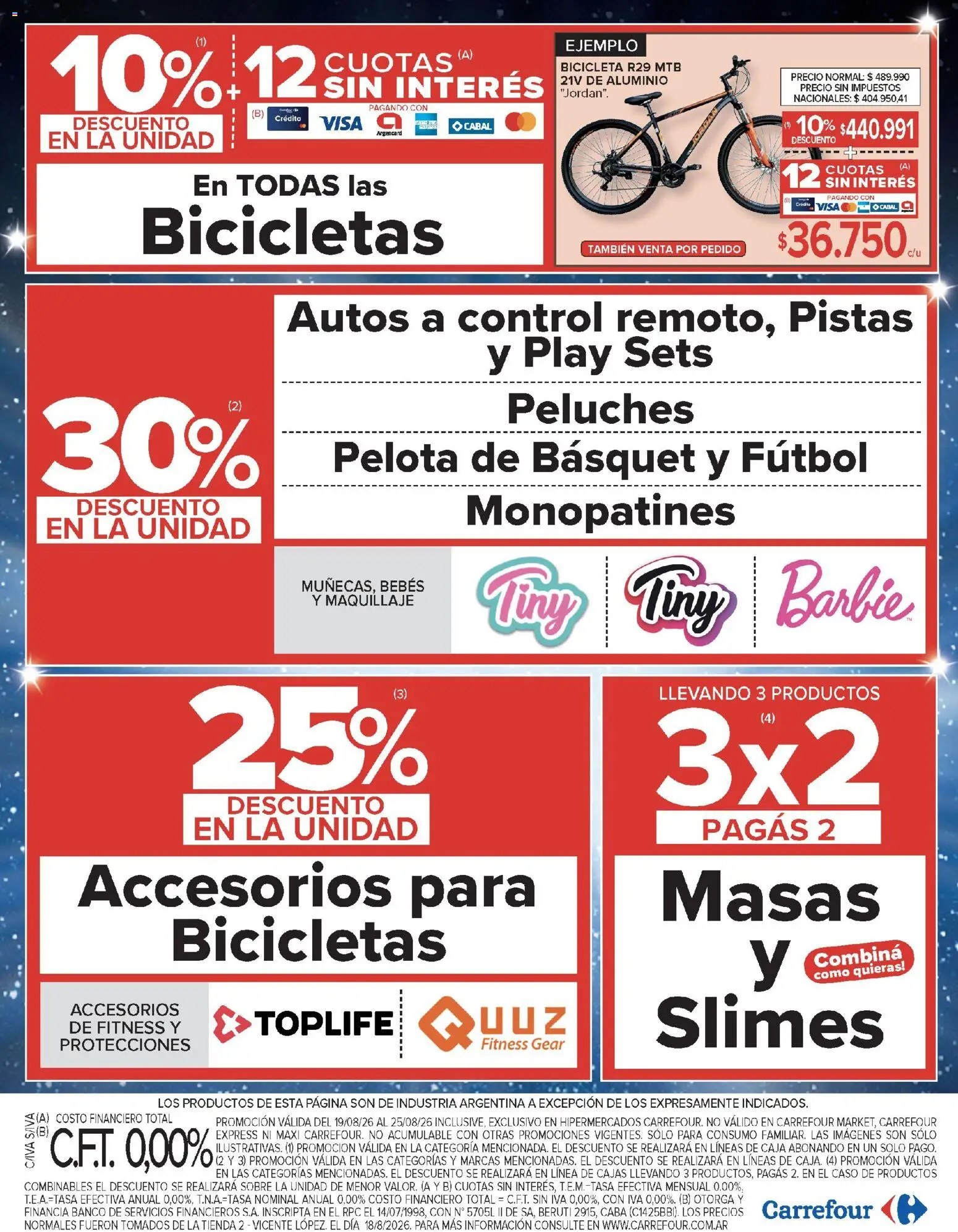 Carrefour ofertas │ válido desde el 19/08/2026 | Página: 25 | Productos: Sobre, Peluches, Caja, Pelota