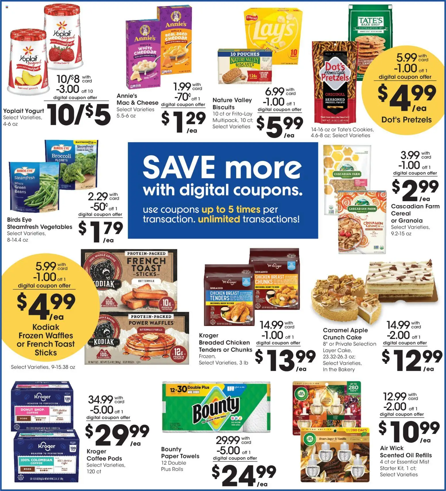 King Soopers Weekly Ad - valid from 09/30/2026 | Page: 6 | Products: Waffles, Grains, Yogurt, Vanilla