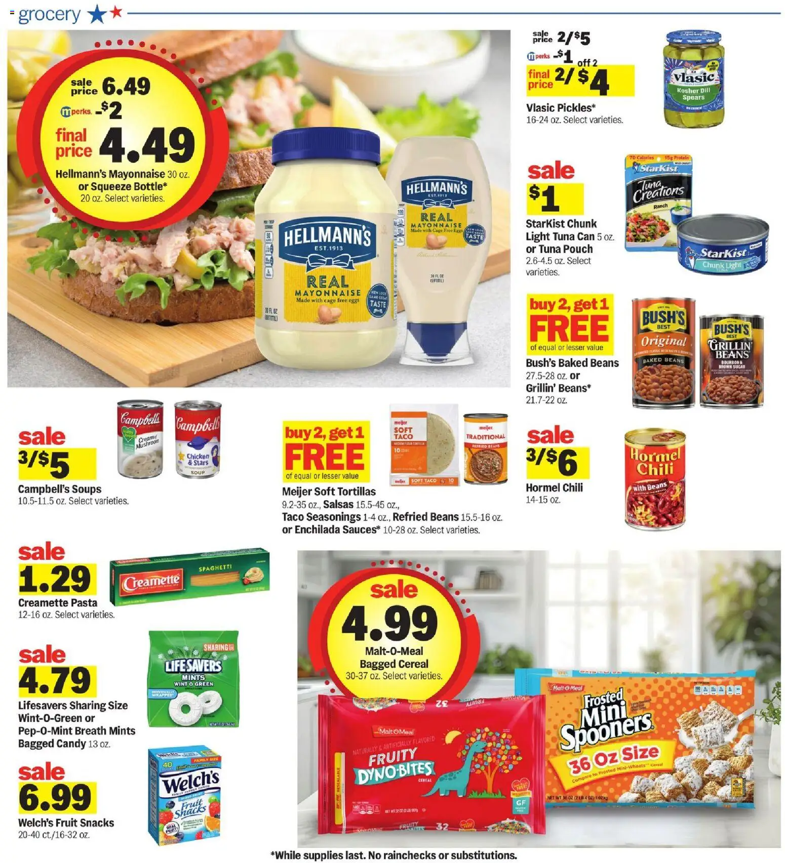 Meijer Weekly Ad - valid from 09/02/2026 | Page: 25 | Products: Bourbon, Tortillas, Sugar, Dill