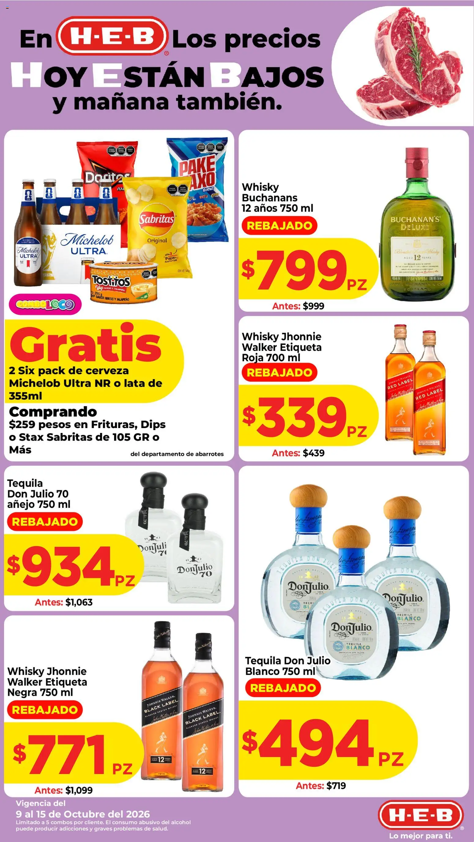 Nuevas ofertas de H-E-B válidas en toda la República Mexicana desde el 09/10/2026. ¡Encuentra las mejores ofertas en H-E-B folleto! | Página: 2
