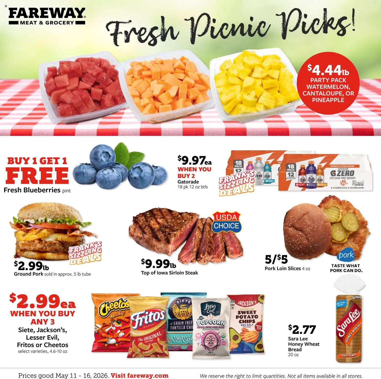 Fareway Weekly Ad - valid from 11.05.2026 | Page: 1